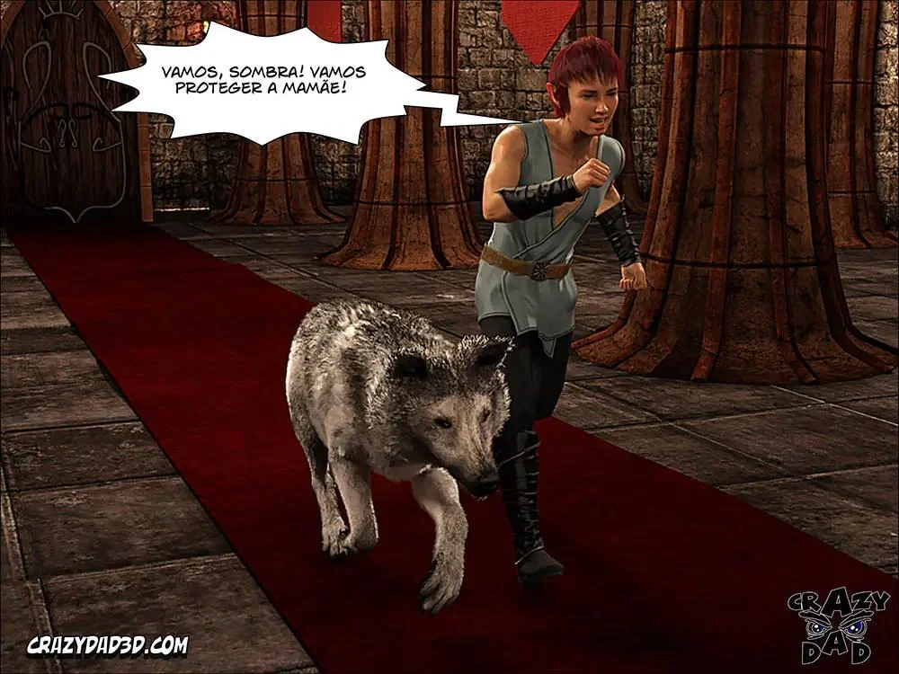 Saga da Rainha Piranha em Busca da Pica Perdida do Filho em Hentai HQ