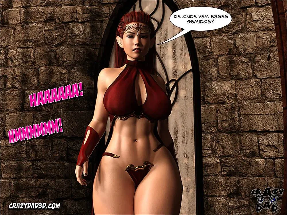 Saga da Rainha Piranha em Busca da Pica Perdida do Filho em Hentai HQ