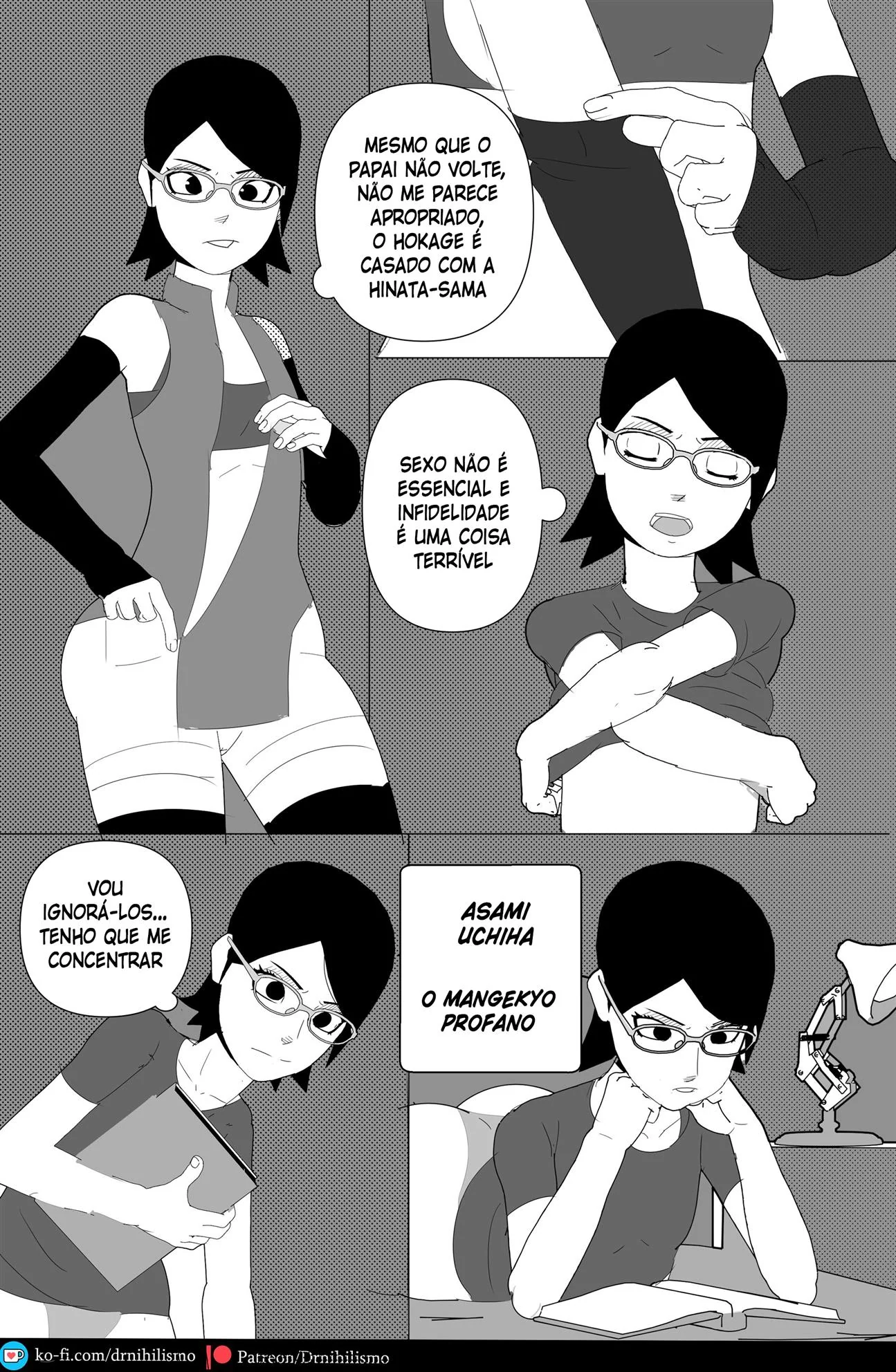 Sarada em busca do Mangekyo Sharingan: Perversões no Clã Uchiha em HQ Brasileiro Sarada em busca do Mangekyo Sharingan: Perversões no Clã Uchiha em HQ Brasileiro