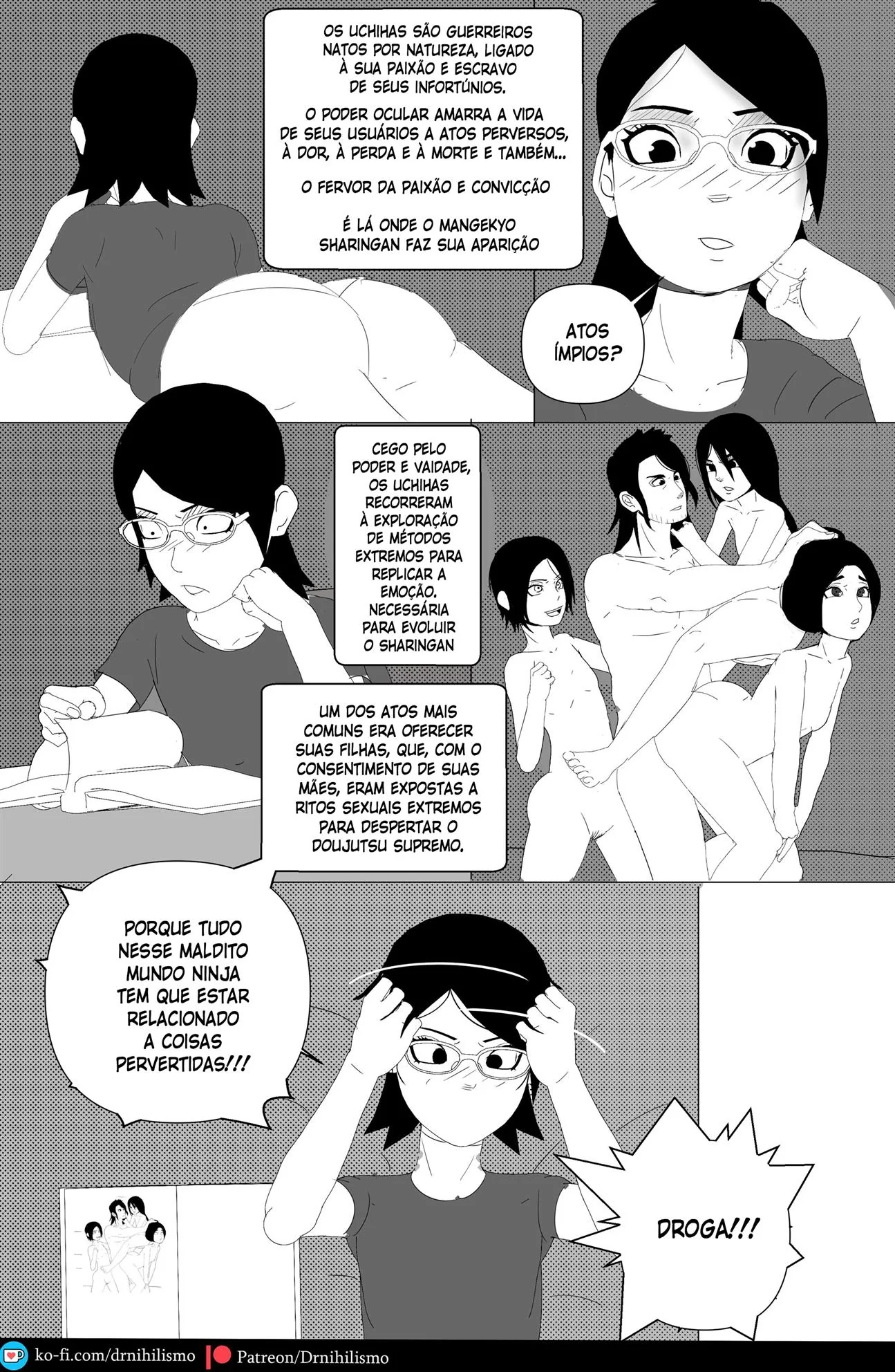 Sarada em busca do Mangekyo Sharingan: Perversões no Clã Uchiha em HQ Brasileiro