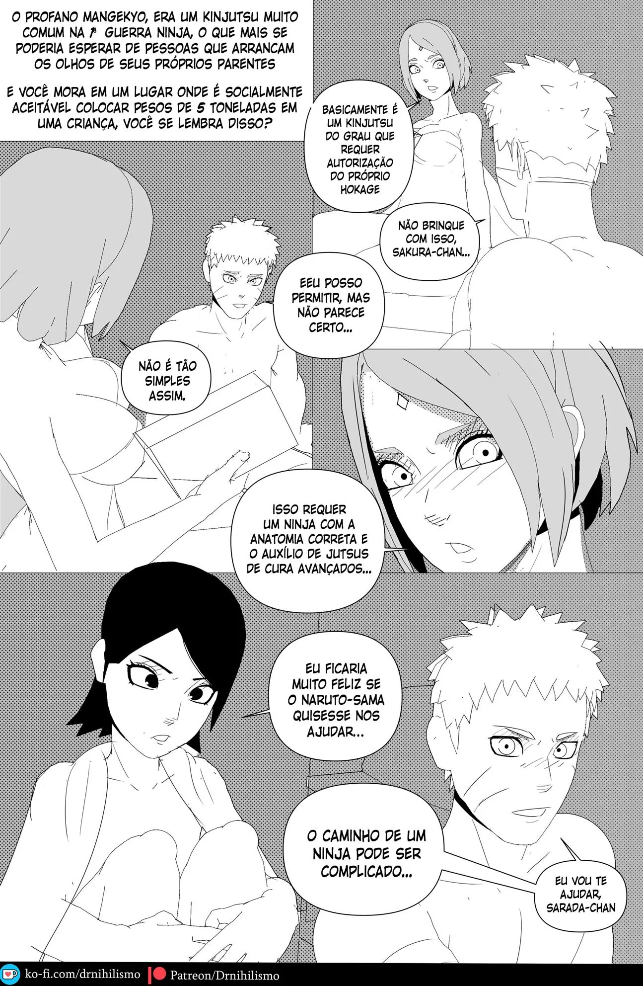 Sarada em busca do Mangekyo Sharingan: Perversões no Clã Uchiha em HQ Brasileiro