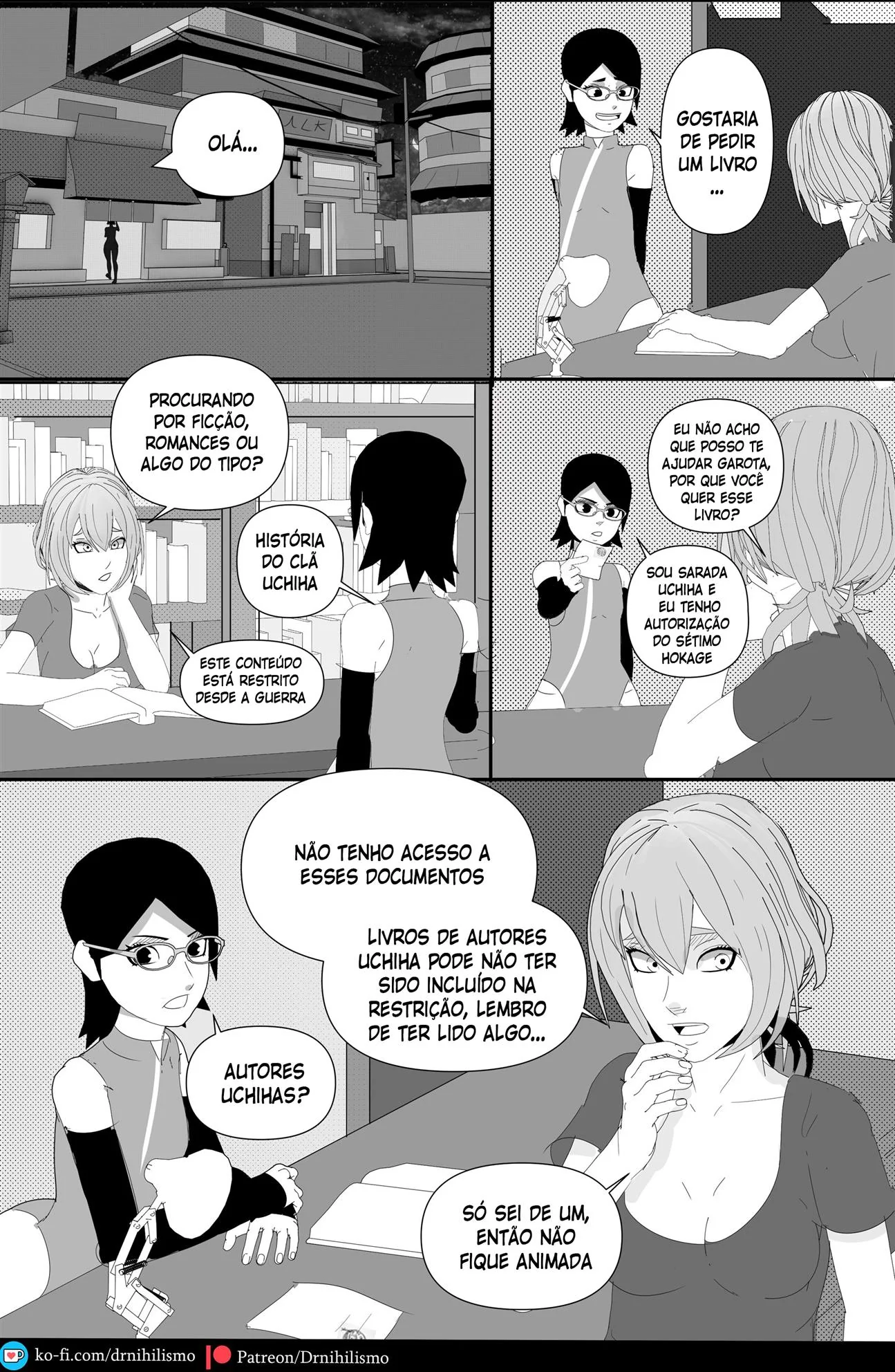 Sarada em busca do Mangekyo Sharingan: Perversões no Clã Uchiha em HQ Brasileiro Sarada em busca do Mangekyo Sharingan: Perversões no Clã Uchiha em HQ Brasileiro