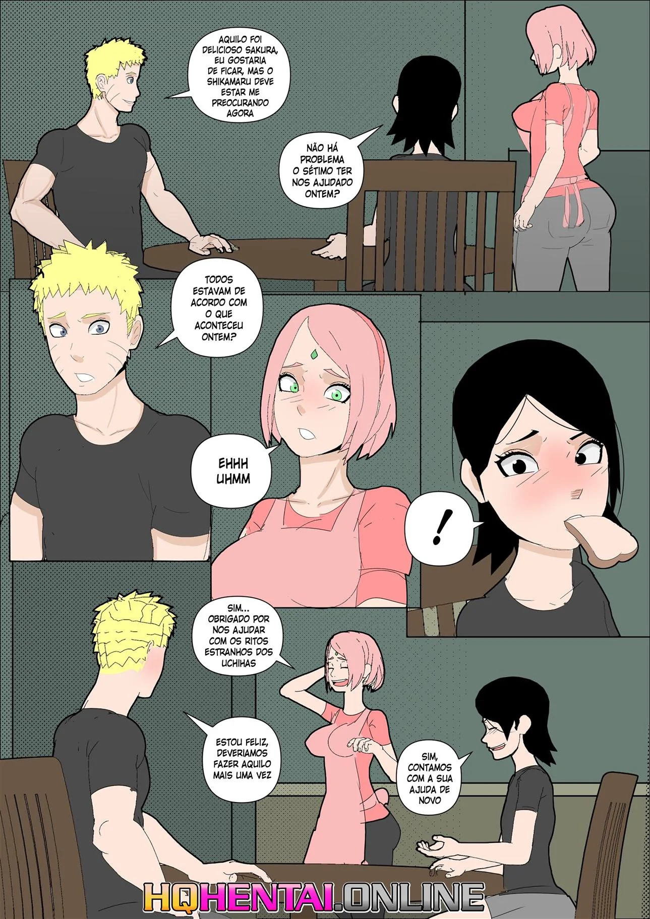 Sarada Piranha em Busca do Mangekyo Sharingan: Tudo pela Pica do Poder em HQ Brasileiro