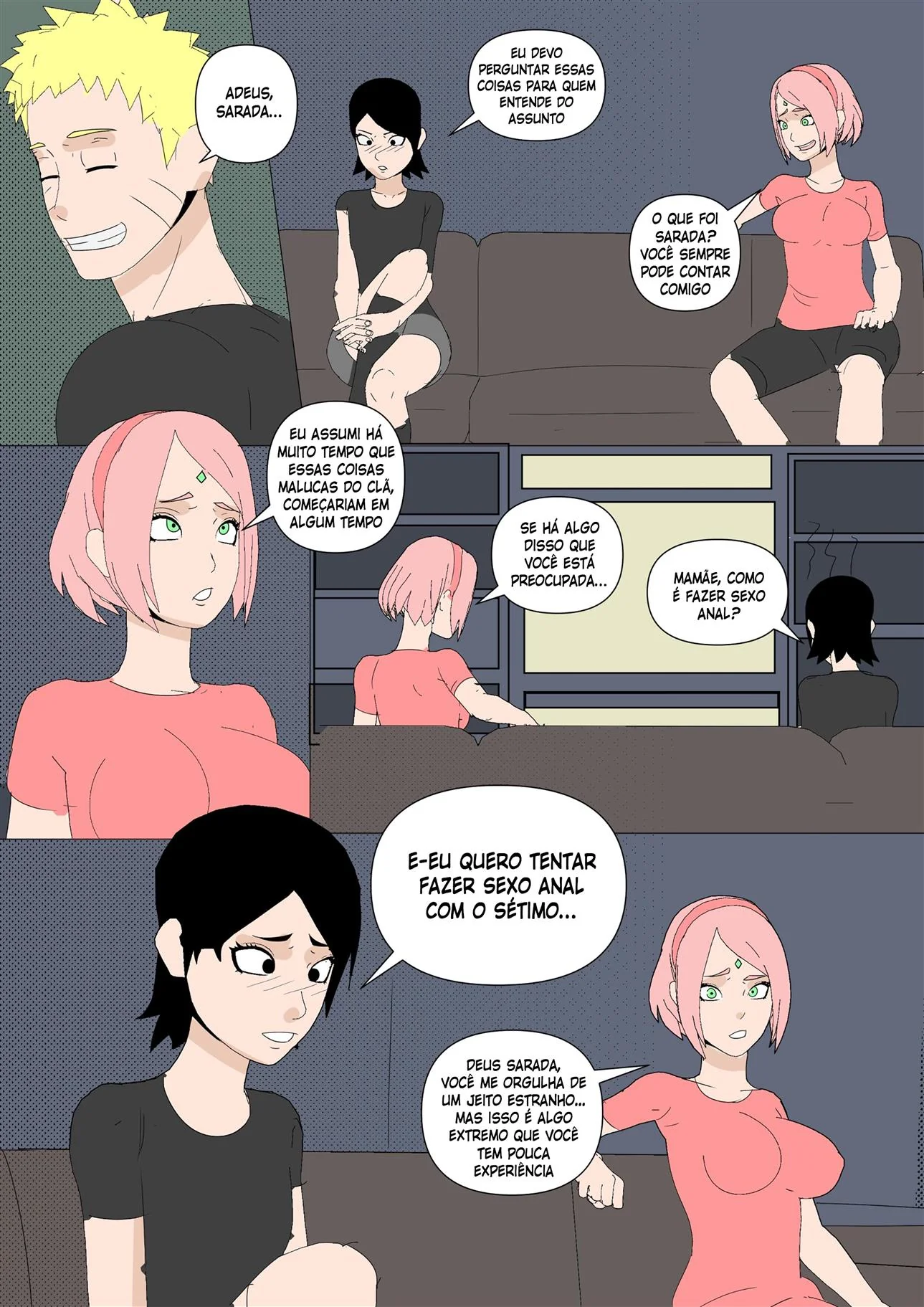 Sarada Piranha em Busca do Mangekyo Sharingan: Tudo pela Pica do Poder em HQ Brasileiro Sarada Piranha em Busca do Mangekyo Sharingan: Tudo pela Pica do Poder em HQ Brasileiro