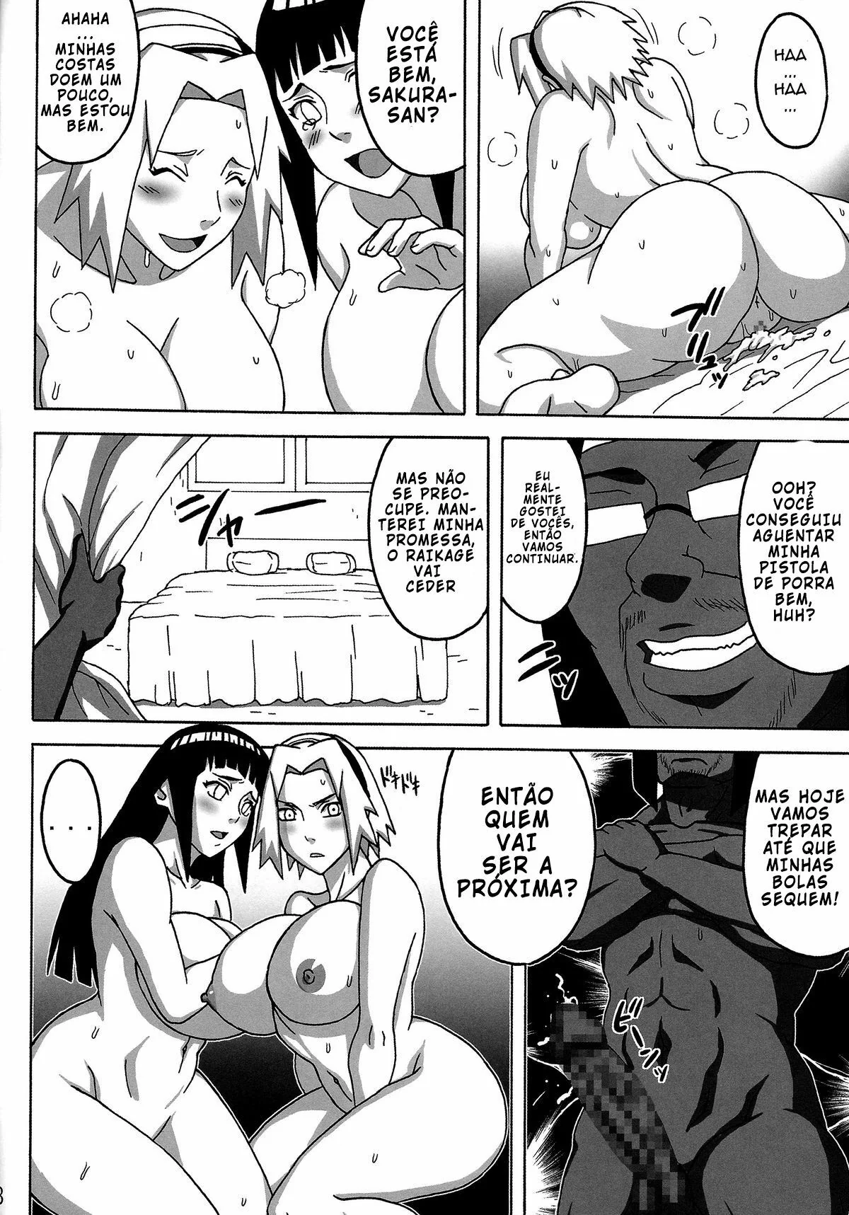 Sasuke's Revenge: Prostituindo Sakura e Hinata em Troca de Salvação | Hentai HQ Brasileiro