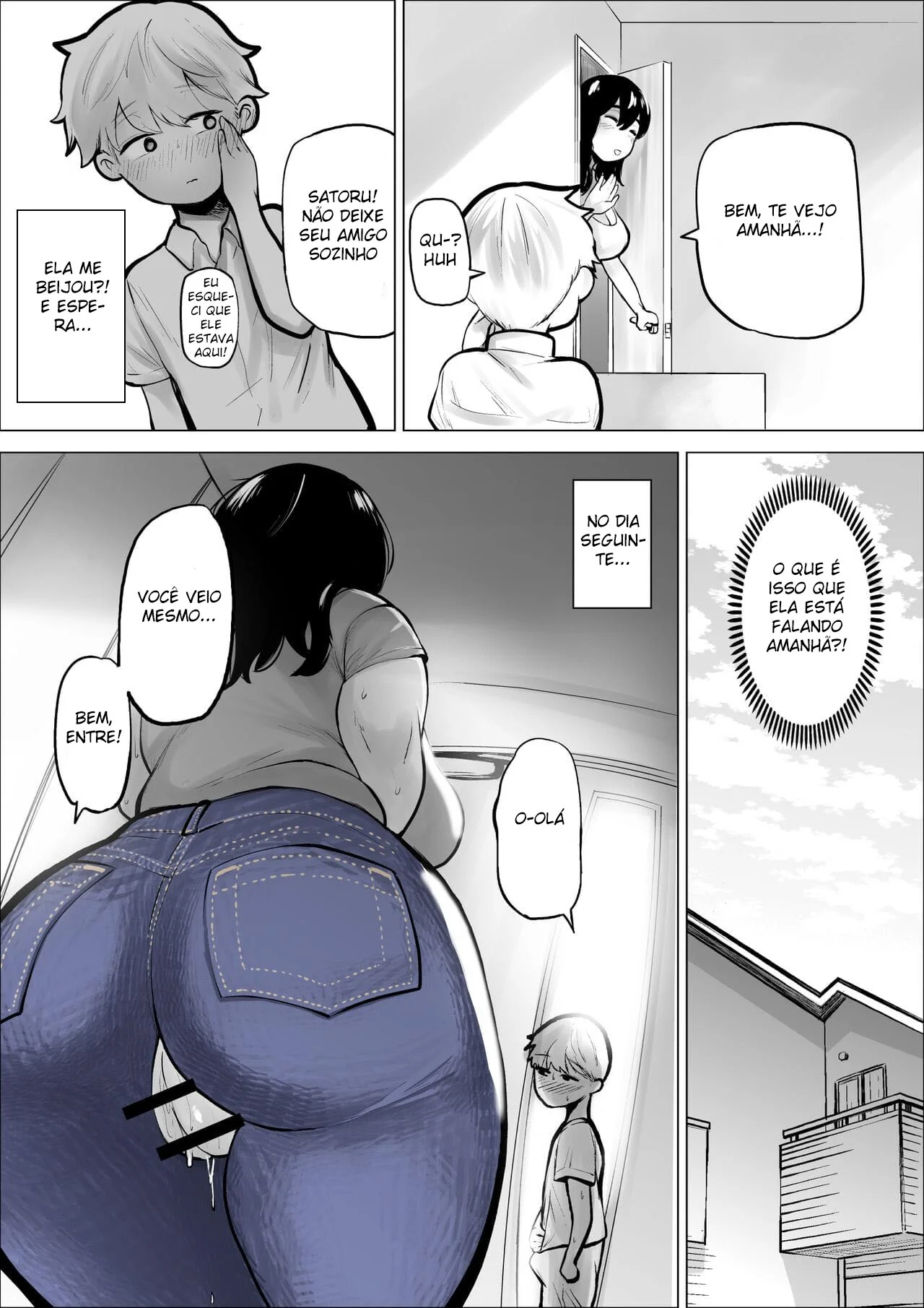 "Seduzida pela Safada da Irmã do meu Parceiro" em hentai HQ