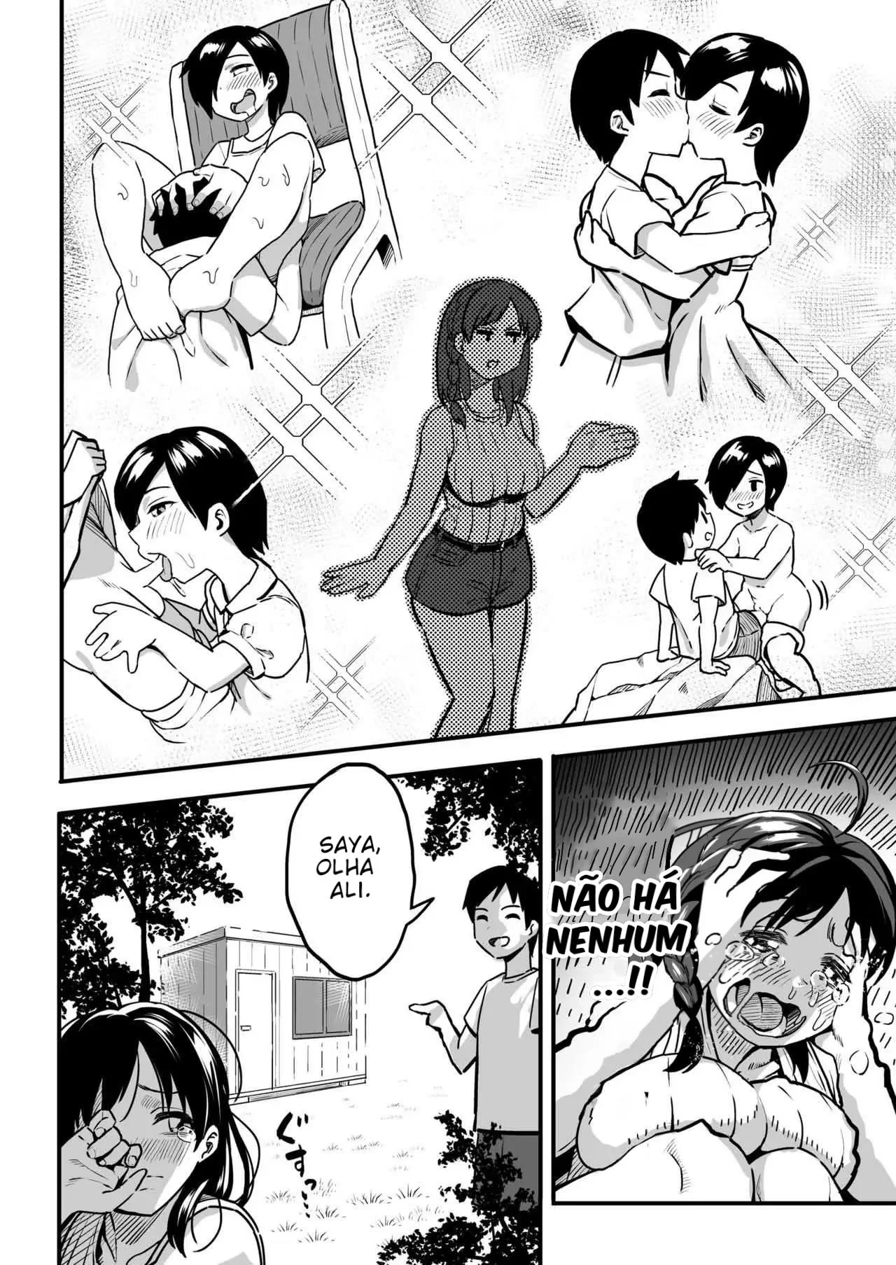 Seduzindo a piranha da irmã mais nova: incesto hentai em HQ Brasileiro