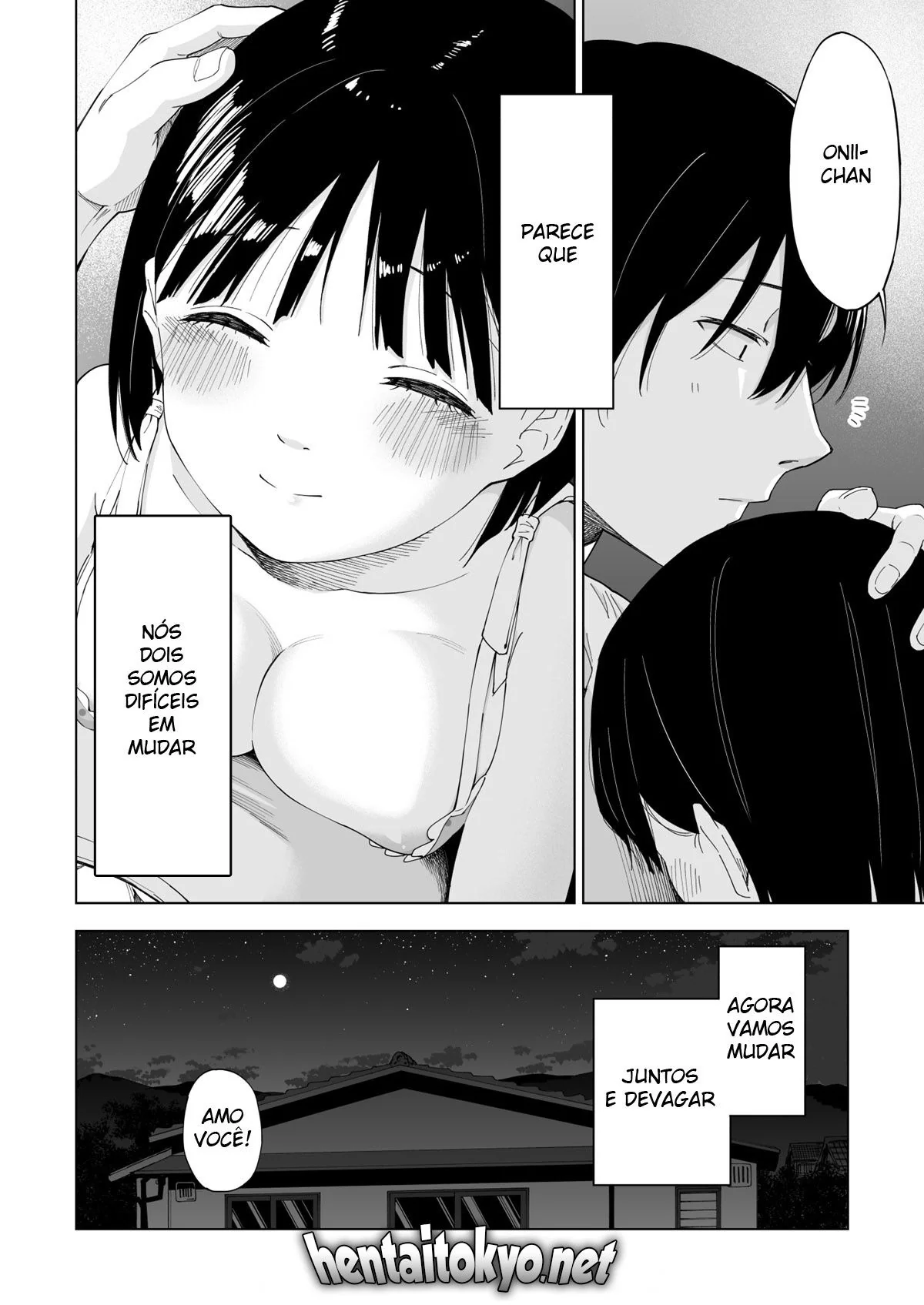 Seduzindo a piranha da irmã mais nova: incesto hentai em HQ Brasileiro