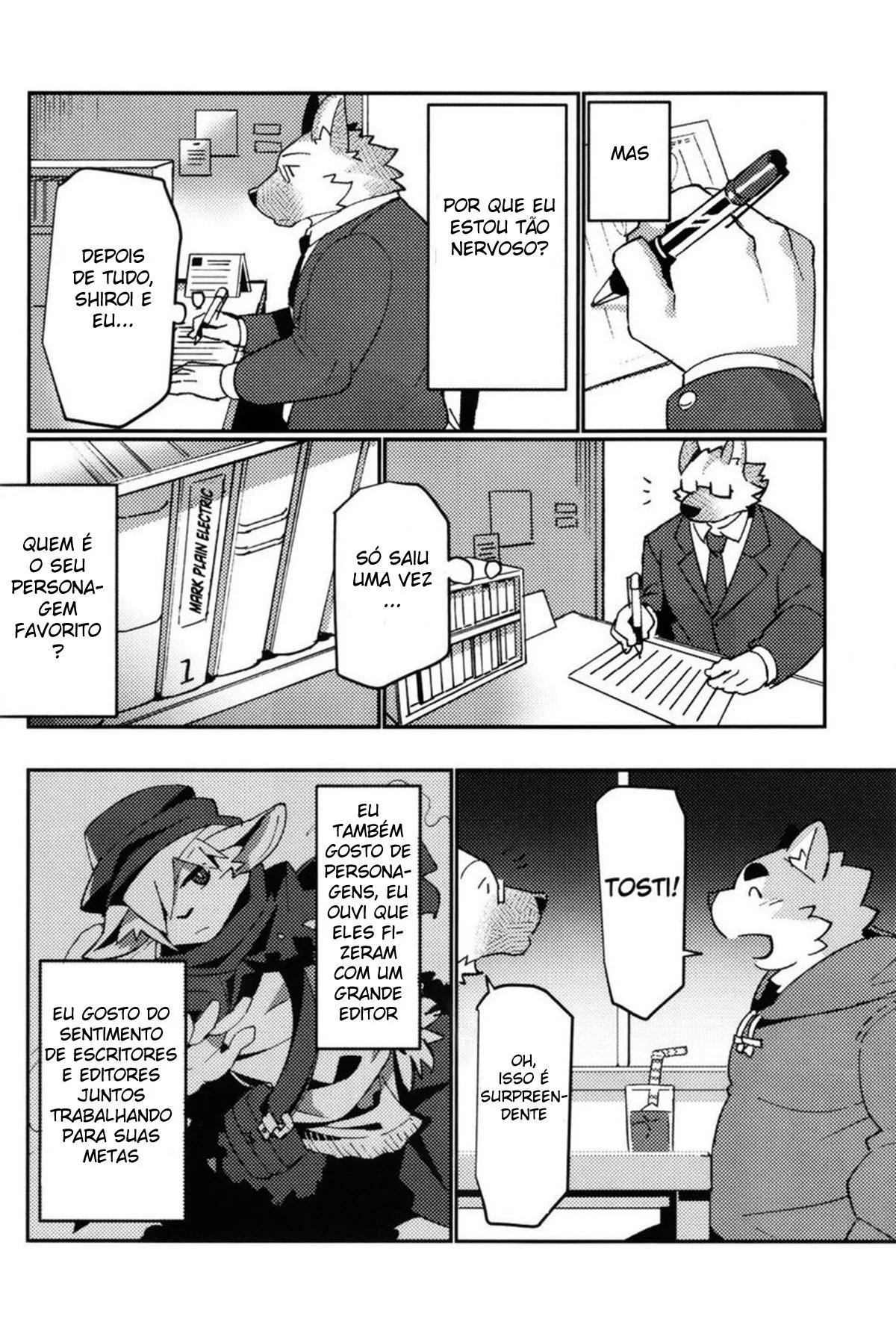 Segredos e Escândalos no Escritório: A Piranha do Doujinshi" em HQ Brasileiro