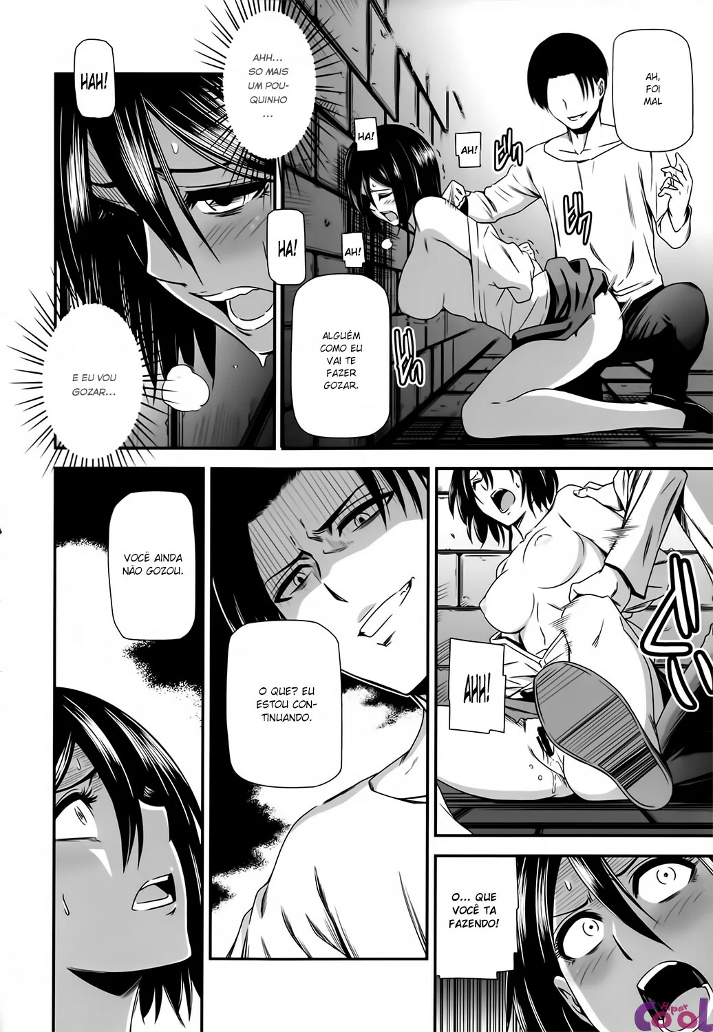 Shingeki no Kyojin Hentai: Estupro de Mikasa Ackerman - Bêbado Amarrando e Abusando da Piranha em HQ Brasileiro