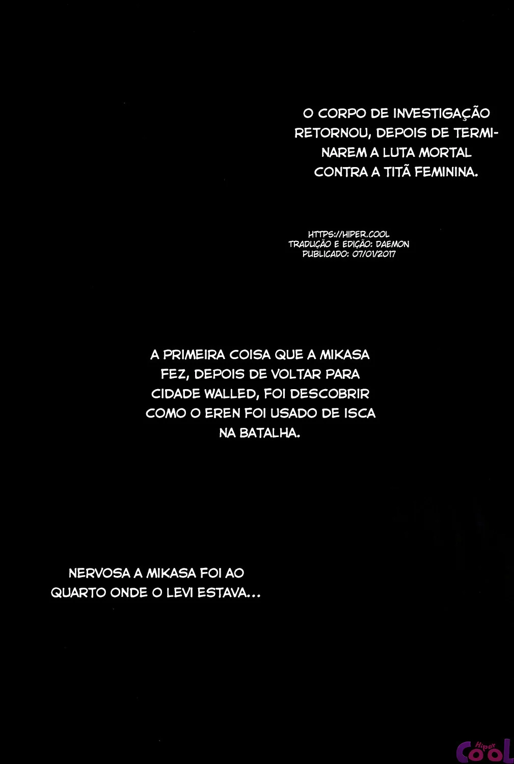 Shingeki no Kyojin Hentai: Estupro de Mikasa Ackerman - Bêbado Amarrando e Abusando da Piranha em HQ Brasileiro