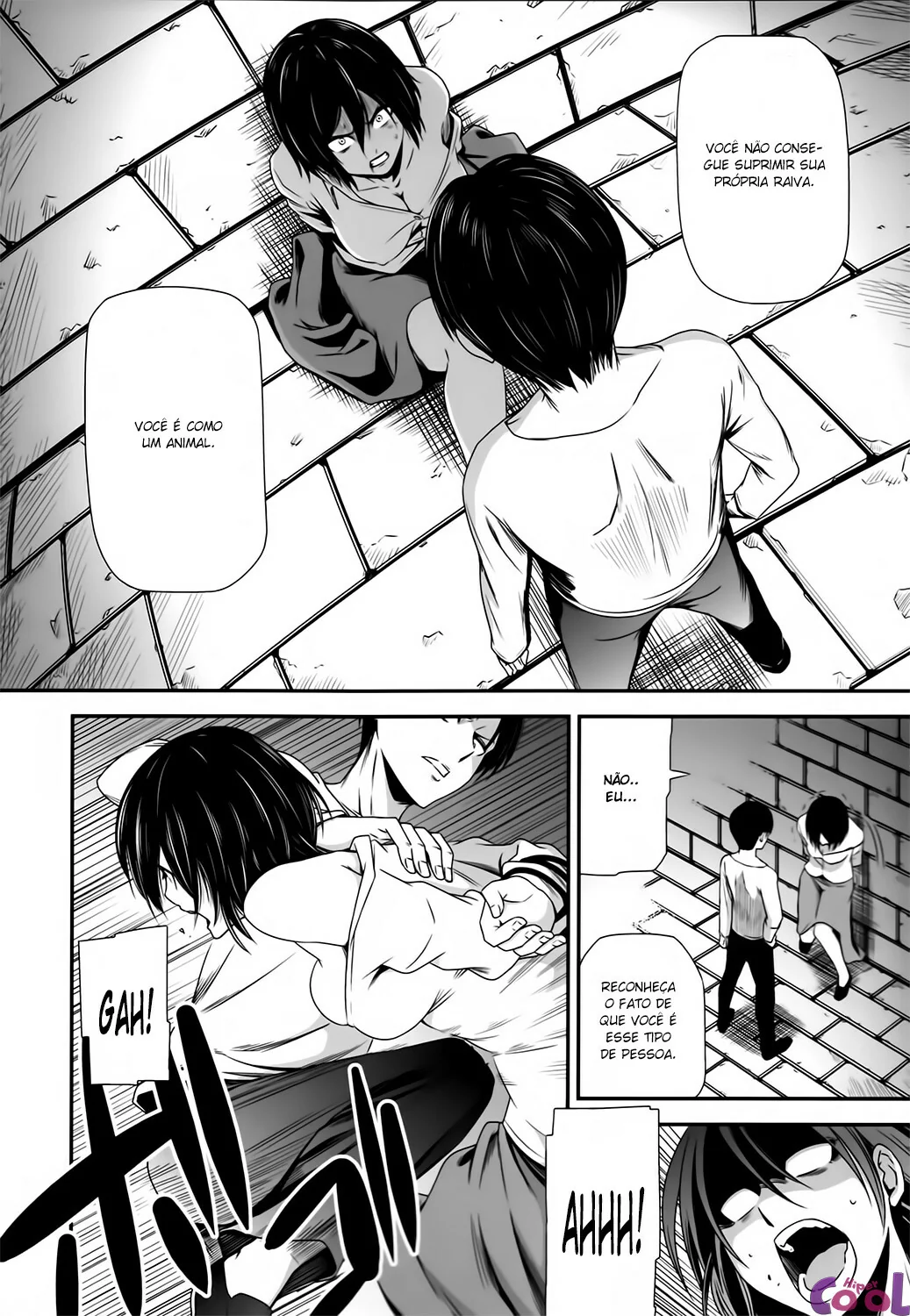 Shingeki no Kyojin Hentai: Estupro de Mikasa Ackerman - Bêbado Amarrando e Abusando da Piranha em HQ Brasileiro