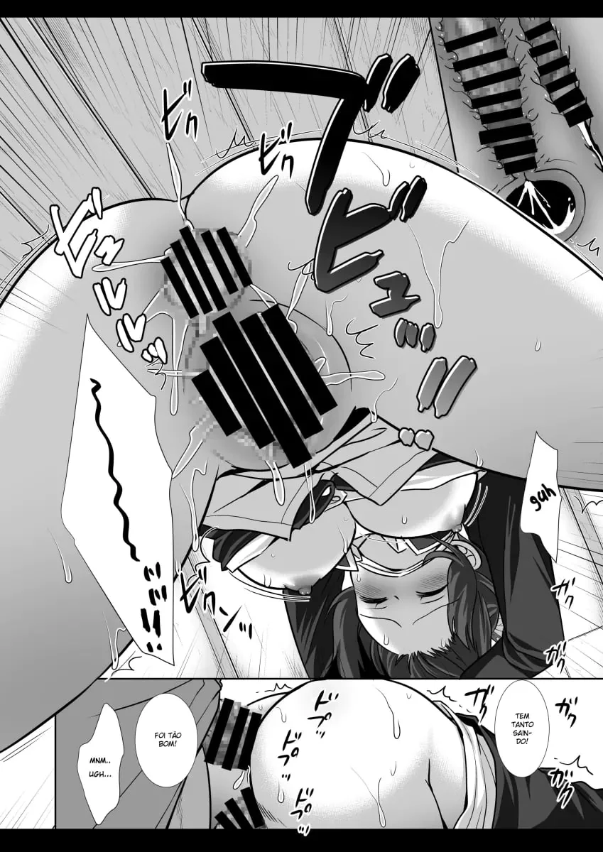 Shinobu, a Piranha de Kimetsu no Yaiba, Dando a Buceta para Dois Tarados em Hentai HQ Brasileiro