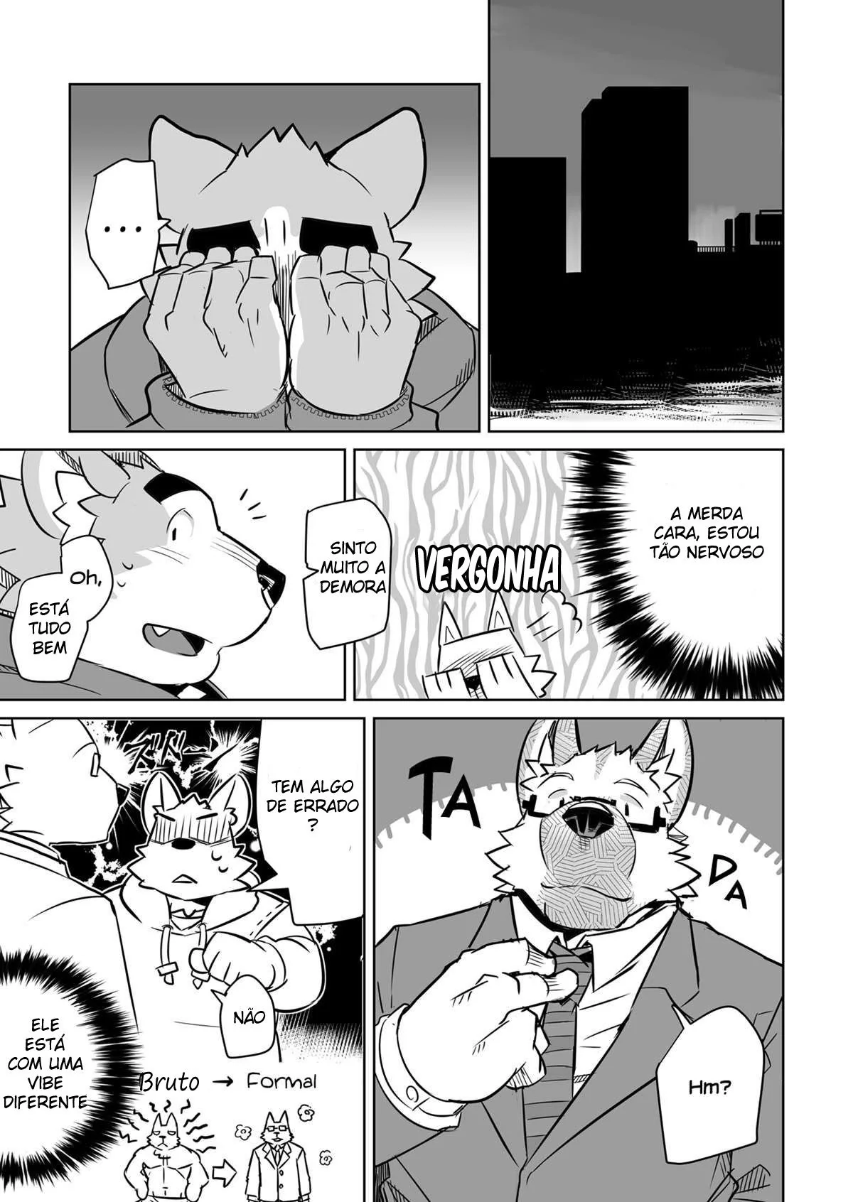 Shiroi e a Descoberta Excitante em um Encontro às Cegas" em Quadrinhos de Sexo Hentai