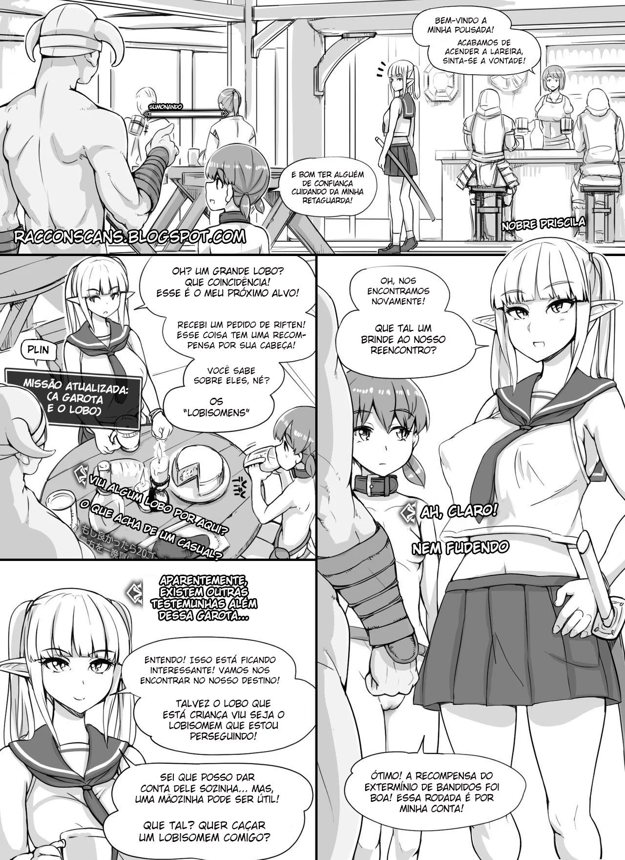 Sobrinho tarado se encanta com a tia gostosa - Em hentai HQ Brasileiro