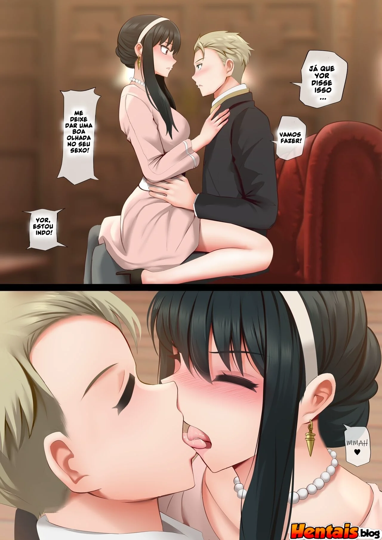 Spy x family Hentai: yor forger x loid forger - Bebida Safada em Ação! Em Hentai HQ Brasileiro