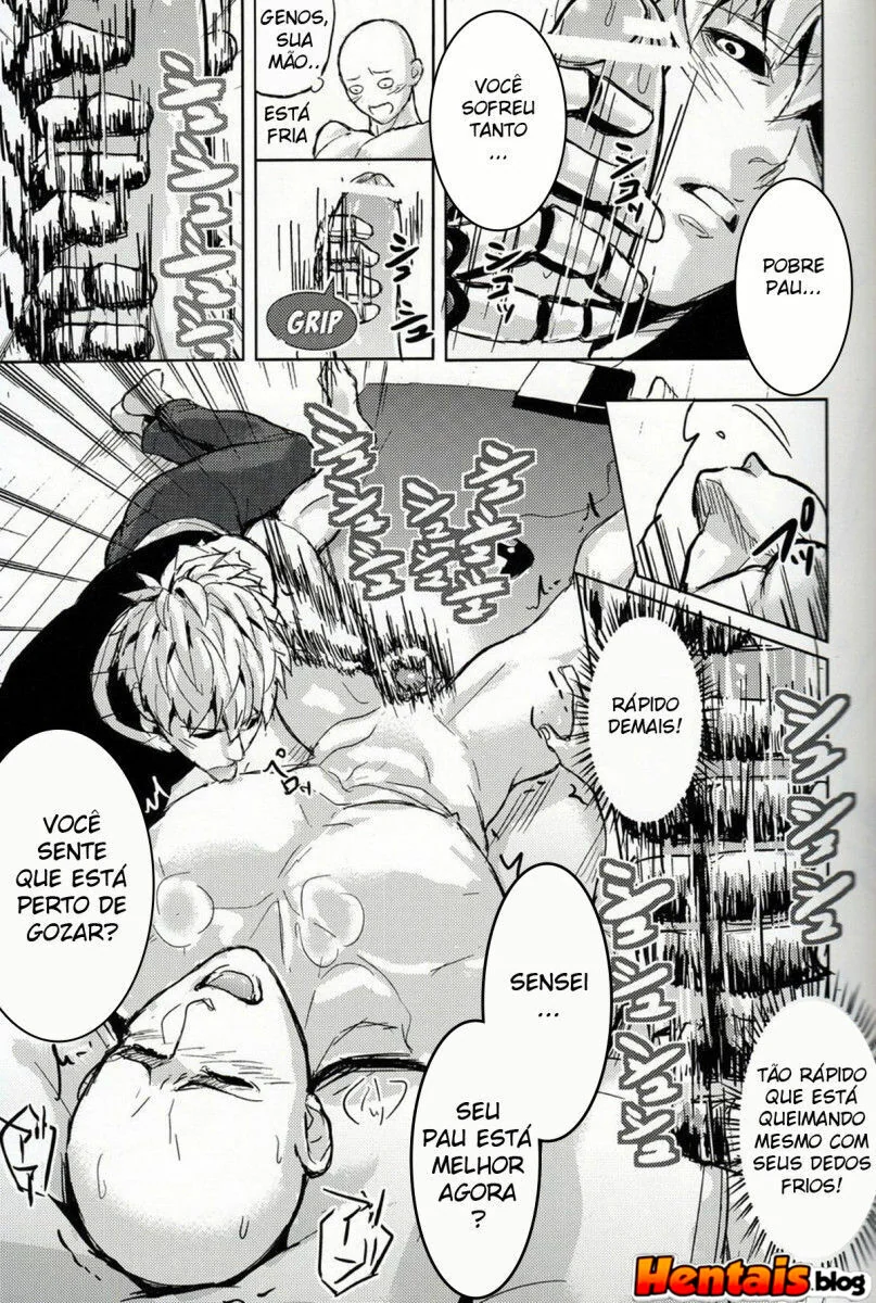 Surpresa do Genos: Saitama finalmente aliviado em hentai hq