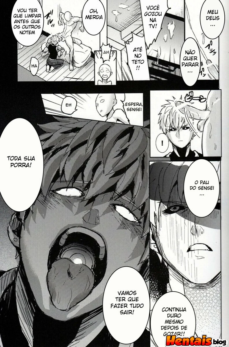Surpresa do Genos: Saitama finalmente aliviado em hentai hq