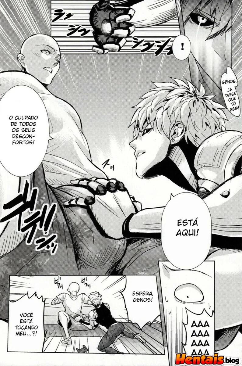 Surpresa do Genos: Saitama finalmente aliviado em hentai hq