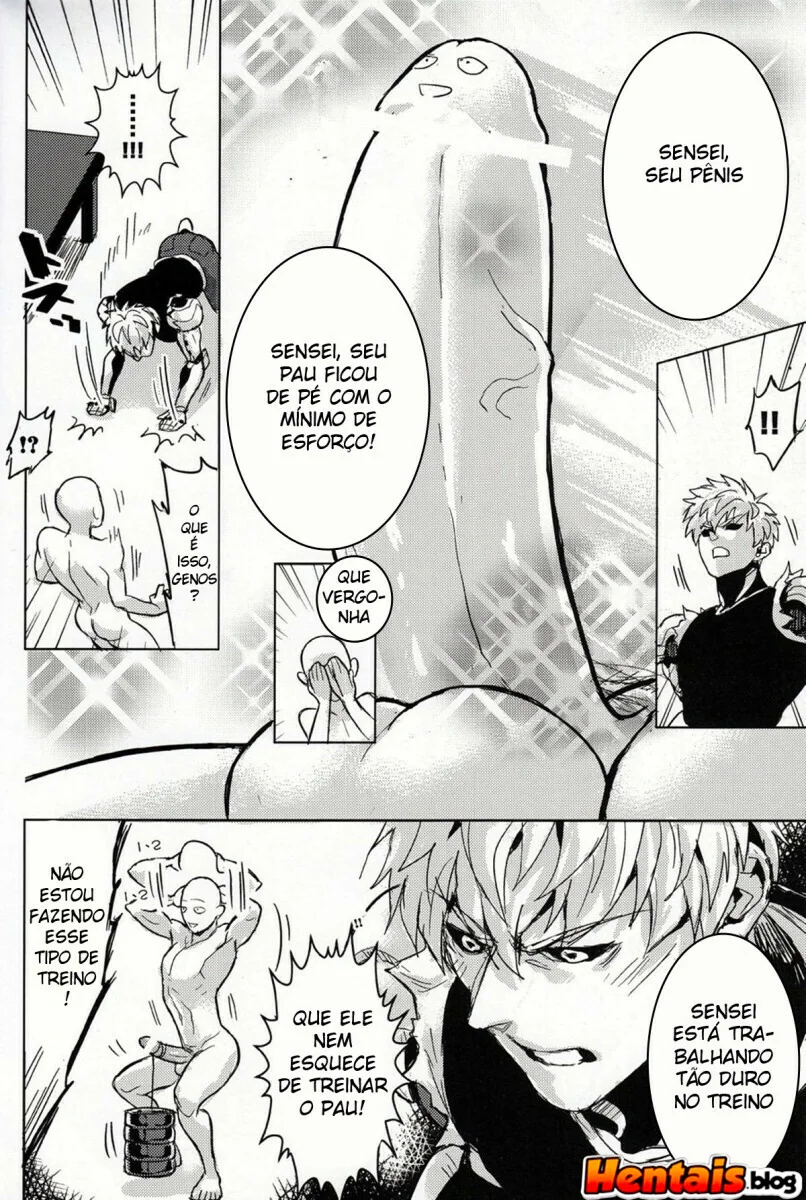 Surpresa do Genos: Saitama finalmente aliviado em hentai hq