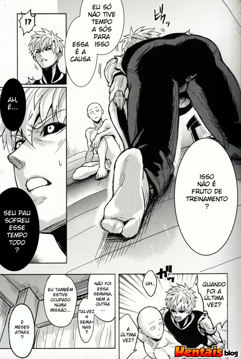 Surpresa do Genos: Saitama finalmente aliviado em hentai hq