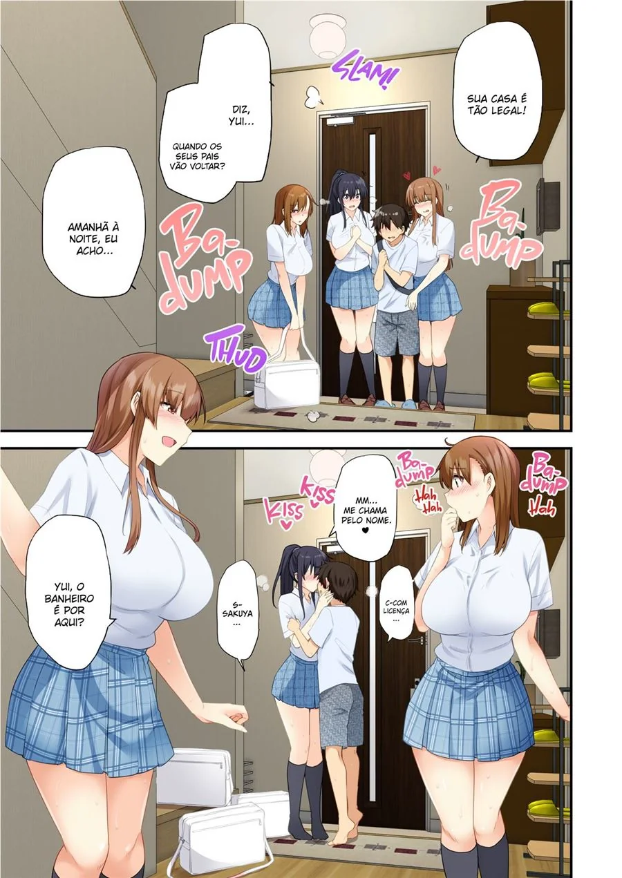 Taka e sua irmã piranhas em uma orgia proibida - Hentai HQ Brasileiro