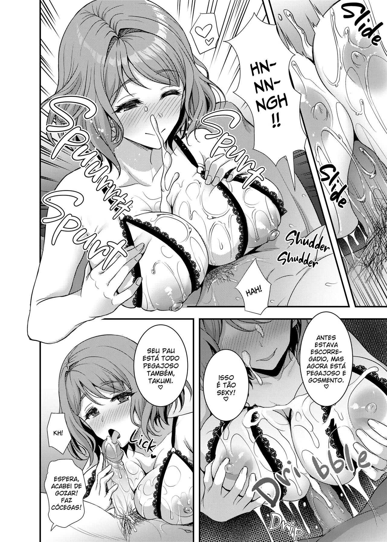 Takumi e Haruka: A Piranha Experiente e a Piroca Insegura em Hentai HQ Brasileiro