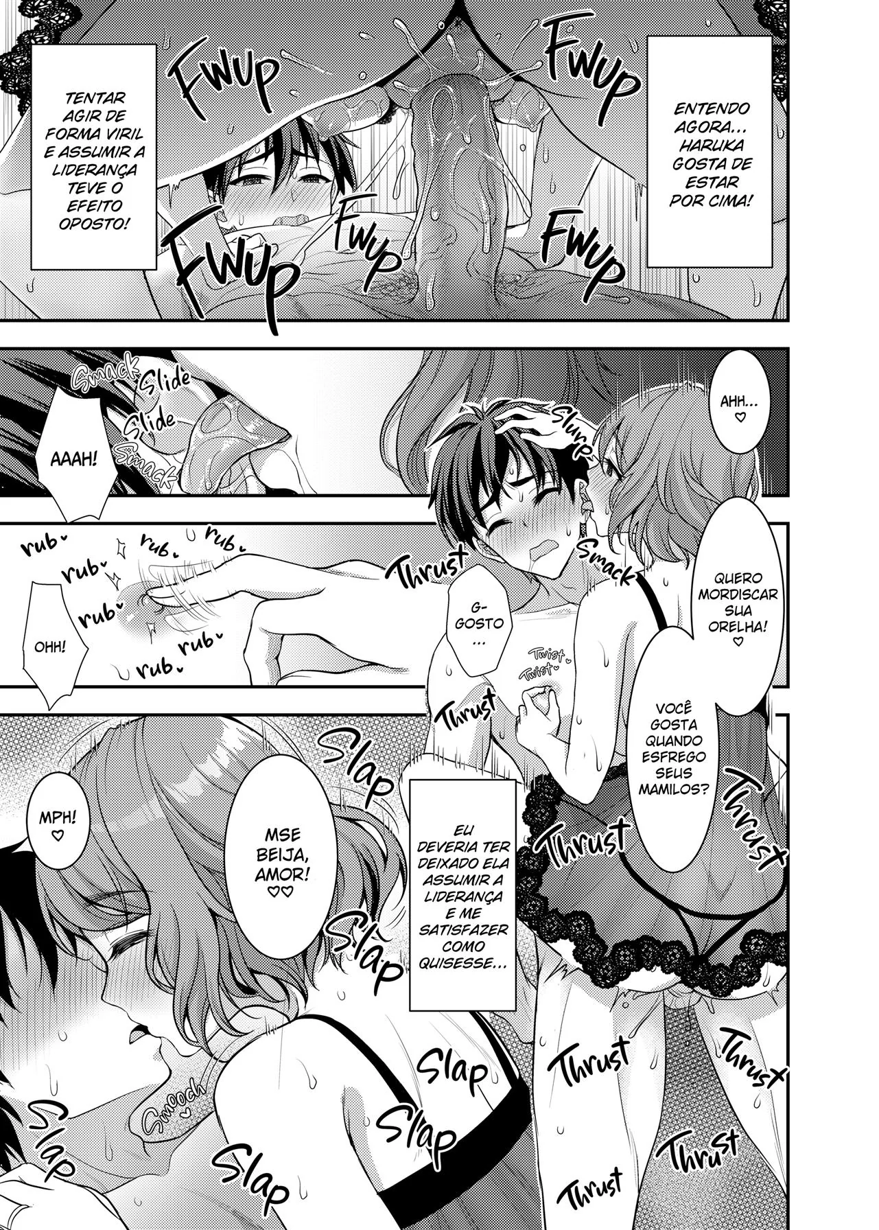 Takumi e Haruka: A Piranha Experiente e a Piroca Insegura em Hentai HQ Brasileiro
