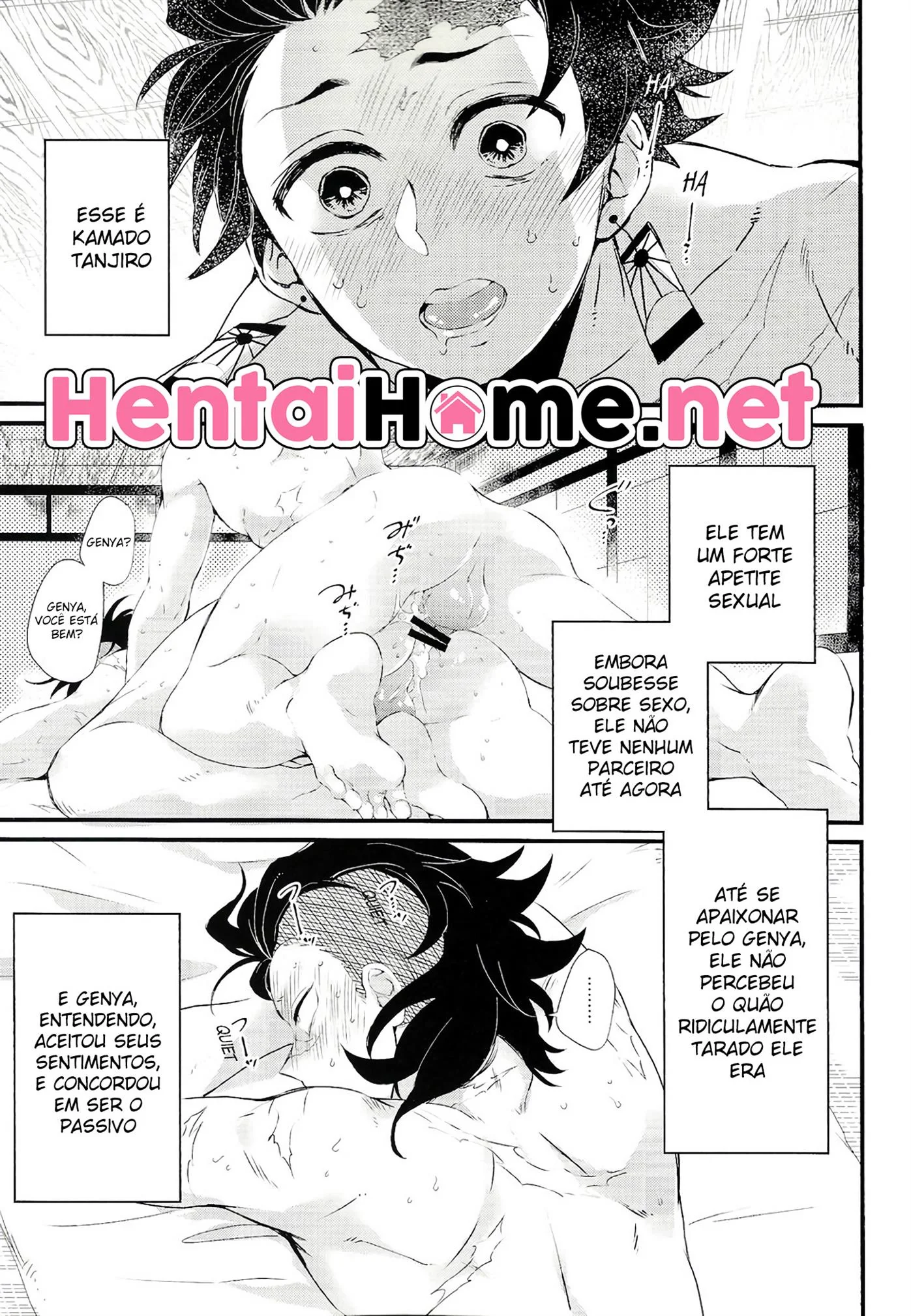 Tanjiro e Sua Pica na Piranha da HQ Brasileira de Demon Slayer Hentai