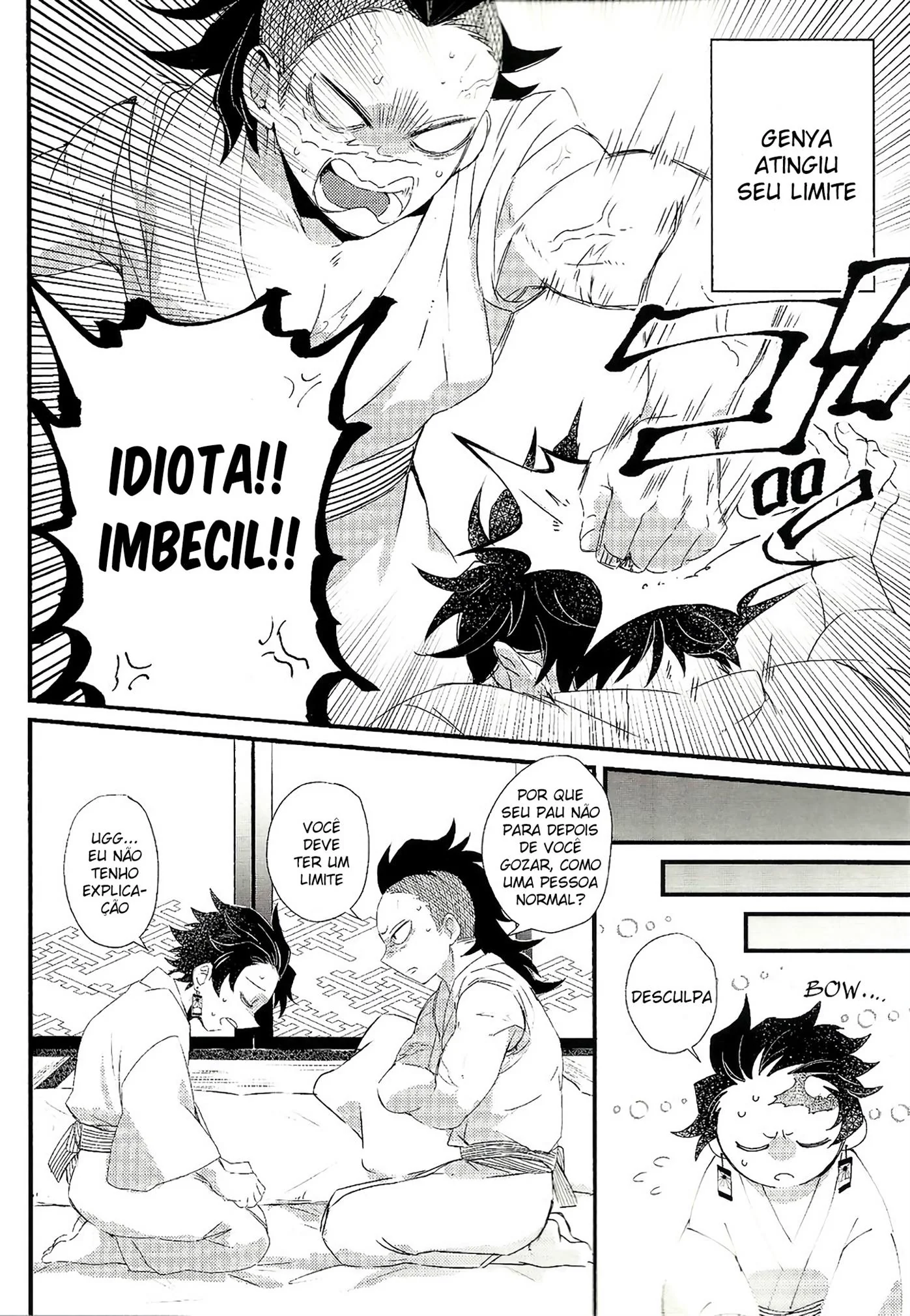 Tanjiro e Sua Pica na Piranha da HQ Brasileira de Demon Slayer Hentai