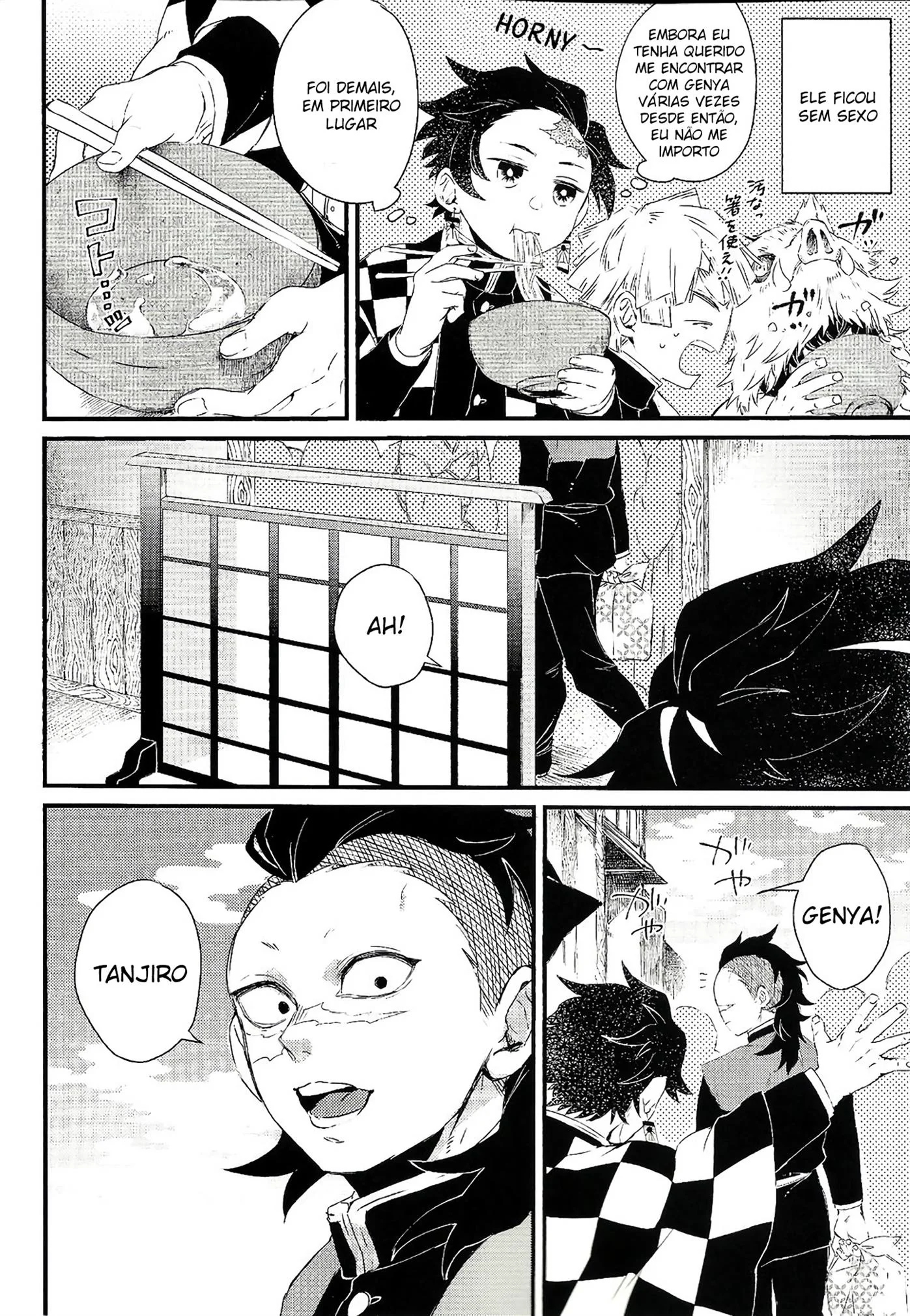 Tanjiro e Sua Pica na Piranha da HQ Brasileira de Demon Slayer Hentai