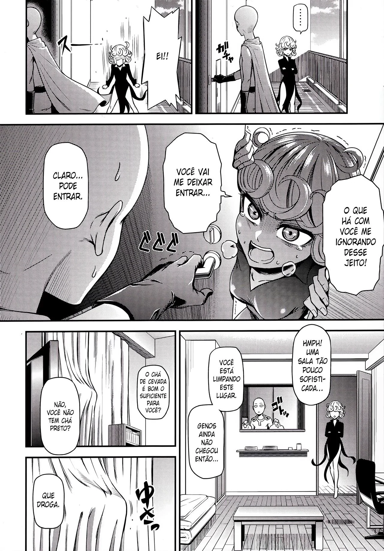 Tatsumaki e Fubuki disputam a piroca de Saitama em One-Hurricane 4 - One Punch Man Hentai HQ Brasileiro
