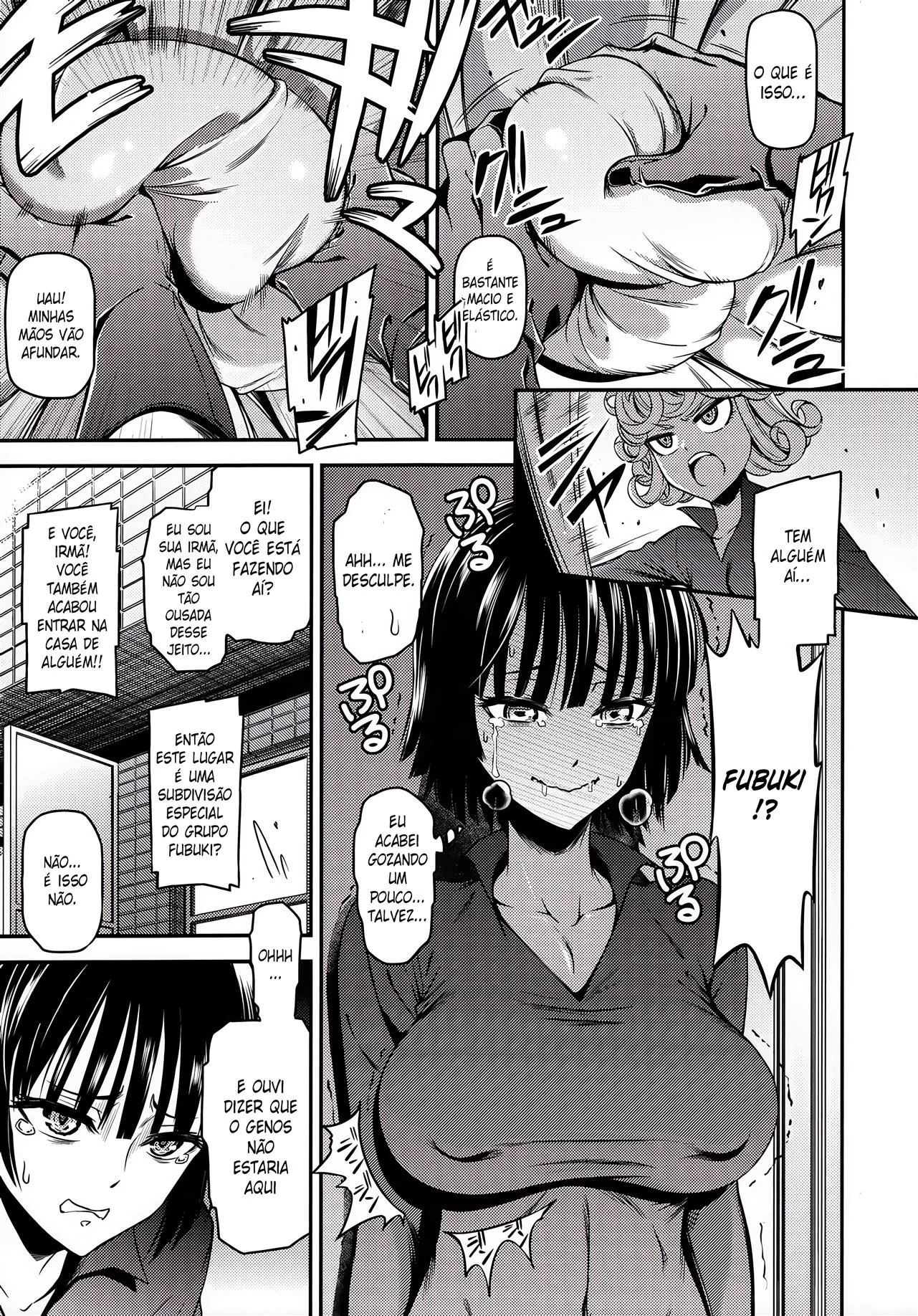 Tatsumaki e Fubuki disputam a piroca de Saitama em One-Hurricane 4 - One Punch Man Hentai HQ Brasileiro