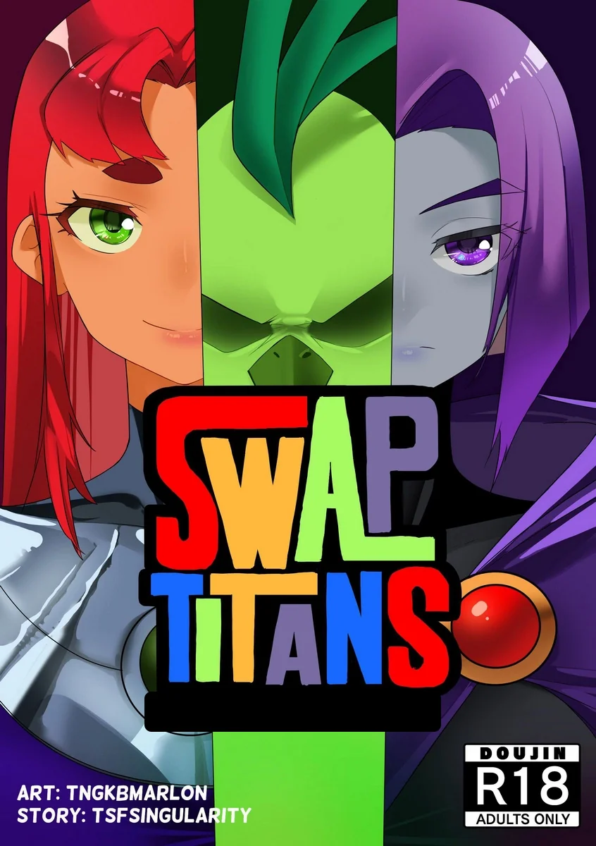 Teen Titans: Troca de Corpos entre Mutano e Ravena Resulta em Desejos Ocultos - Hentai HQ Brasileiro