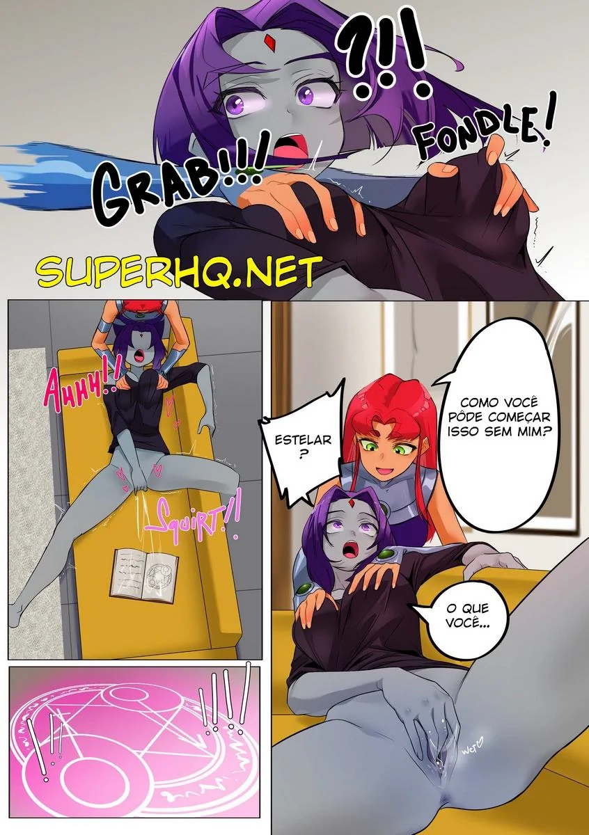 Teen Titans: Troca de Corpos entre Mutano e Ravena Resulta em Desejos Ocultos - Hentai HQ Brasileiro