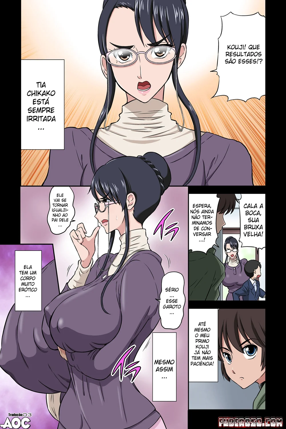 Tia Chikako sendo abusada pelo Sobrinho Tarado - Hentai HQ Brasileiro