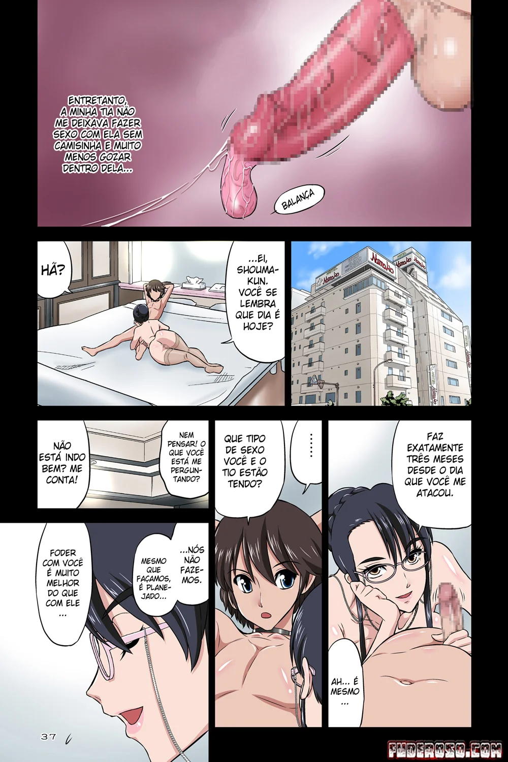 Tia Chikako sendo abusada pelo Sobrinho Tarado - Hentai HQ Brasileiro