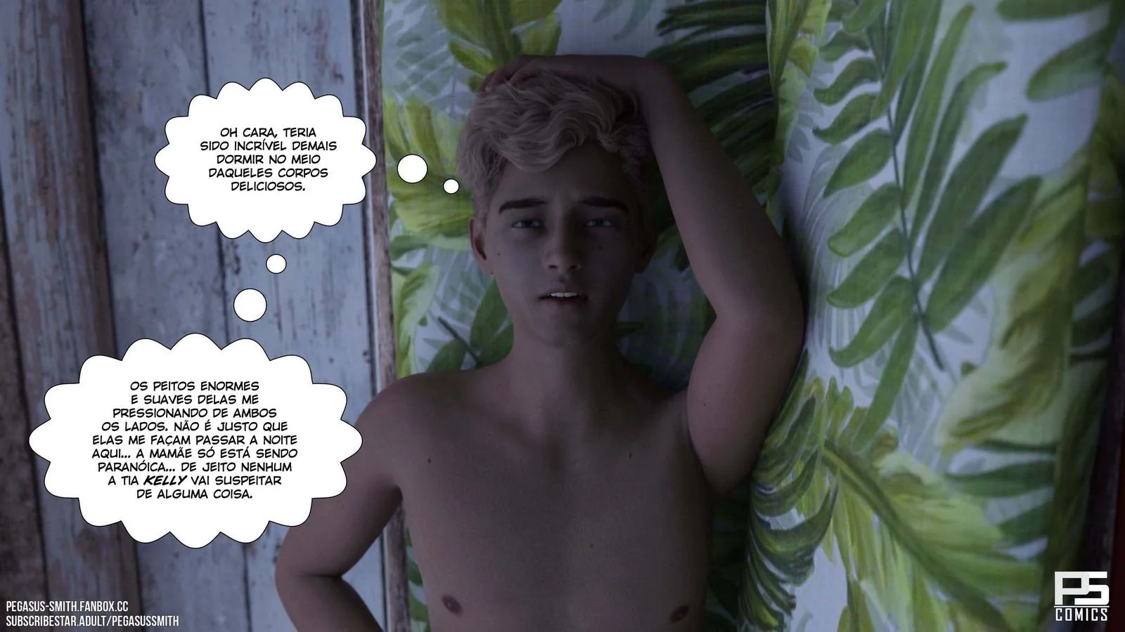 Tia Kelly: A Tentação na Ilha - Hentai HQ Brasileiro