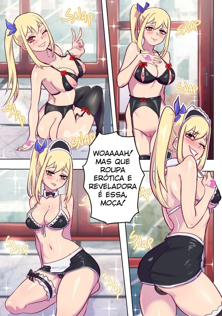 Troca de Corpos Hentai em Fairy Tail: Intensidade na Rola e Buceta em HQ Brasileiro