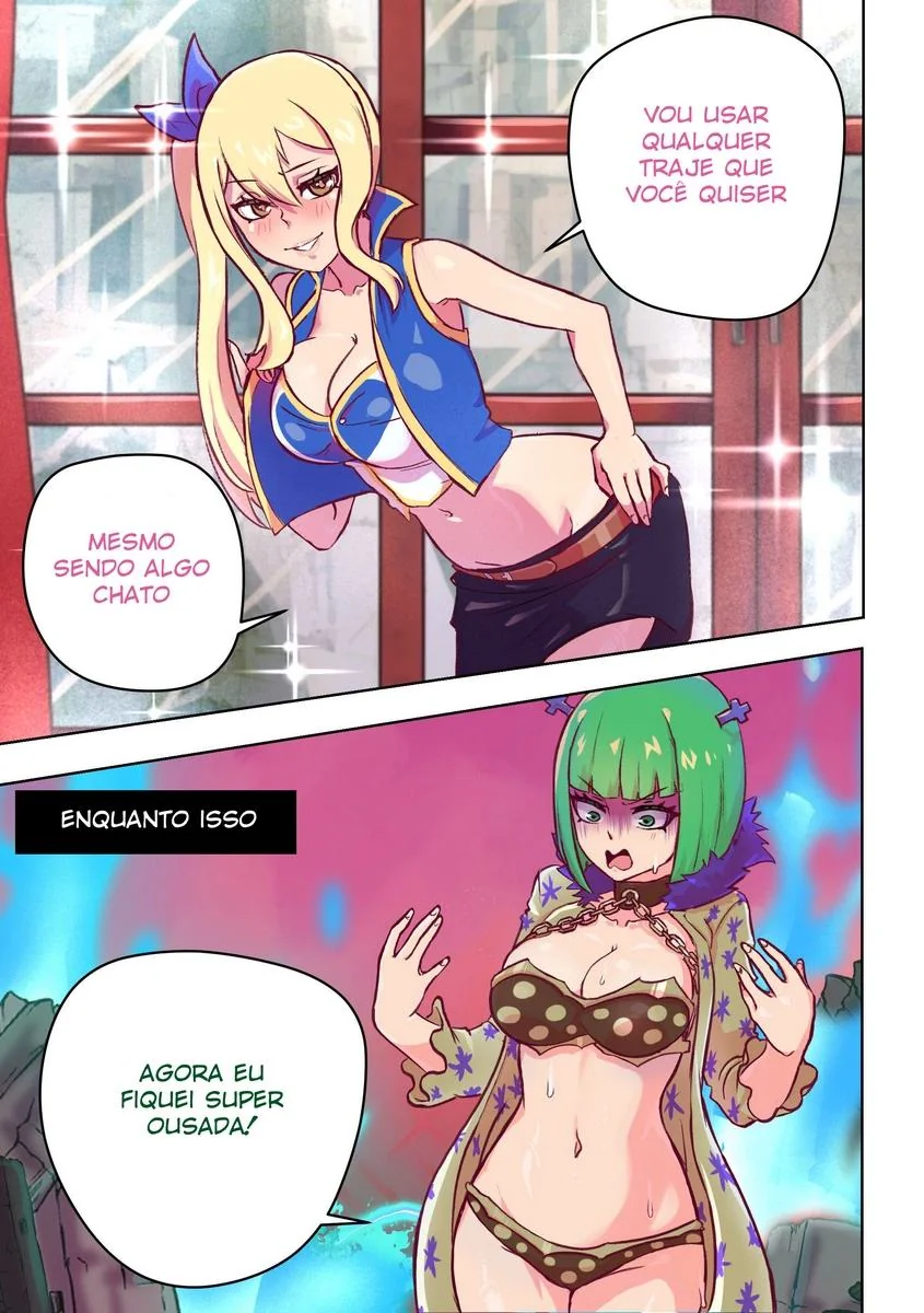 Troca de Corpos Hentai em Fairy Tail: Intensidade na Rola e Buceta em HQ Brasileiro