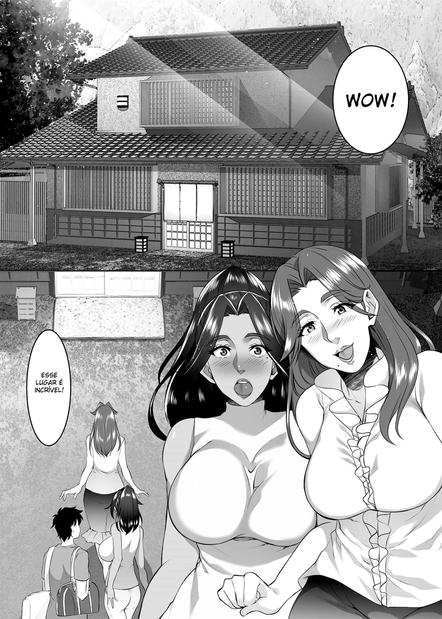 Troca-troca na Fonte Termal da Mamãe - Hentai HQ