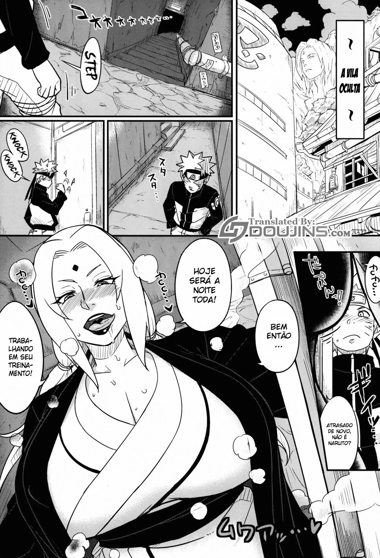 Tsunade e Naruto: Treinamento Secreto da Piranha Hentai HQ Tsunade e Naruto: Treinamento Secreto da Piranha Hentai HQ
