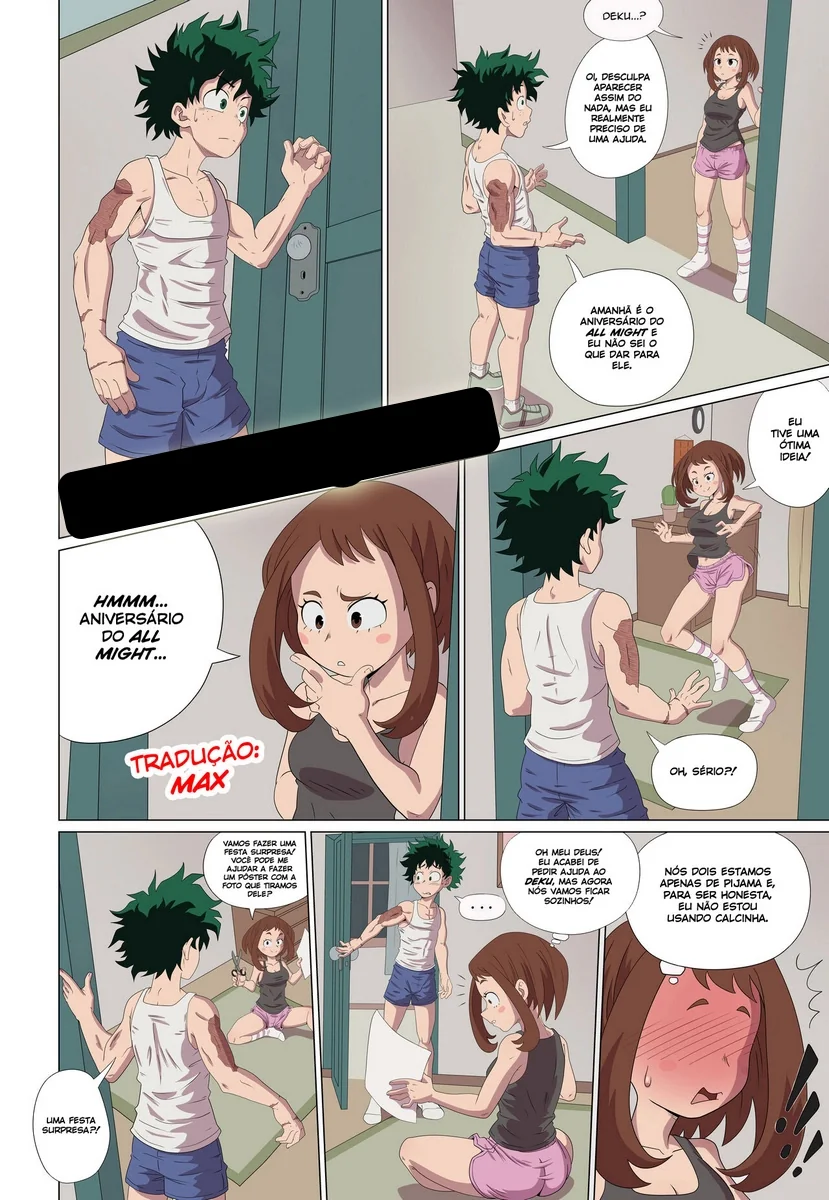 Uraraka e Deku: Surpresa Picante em Super Hentai HQ Brasileiro