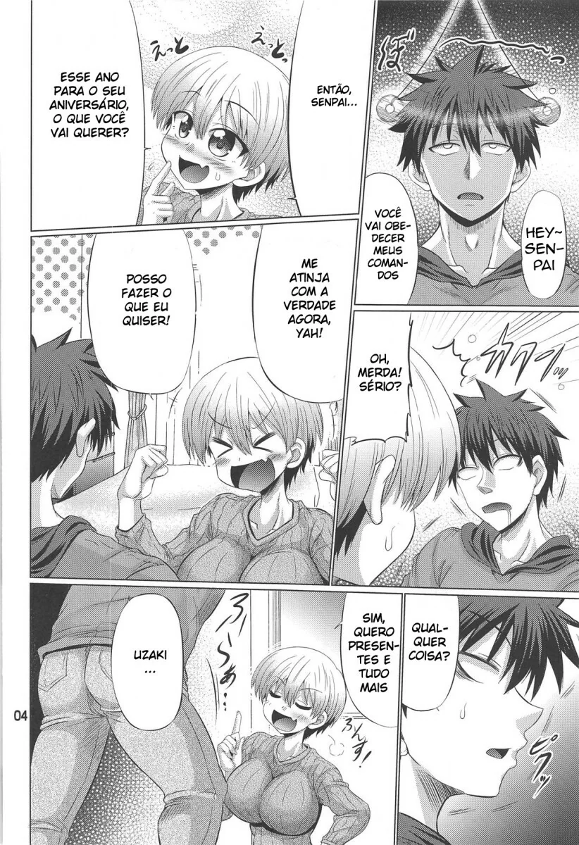 Uzaki-chan e a Hipnose dos Seios - A Piranha Sedenta por Pica em Hentai HQ Brasileiro