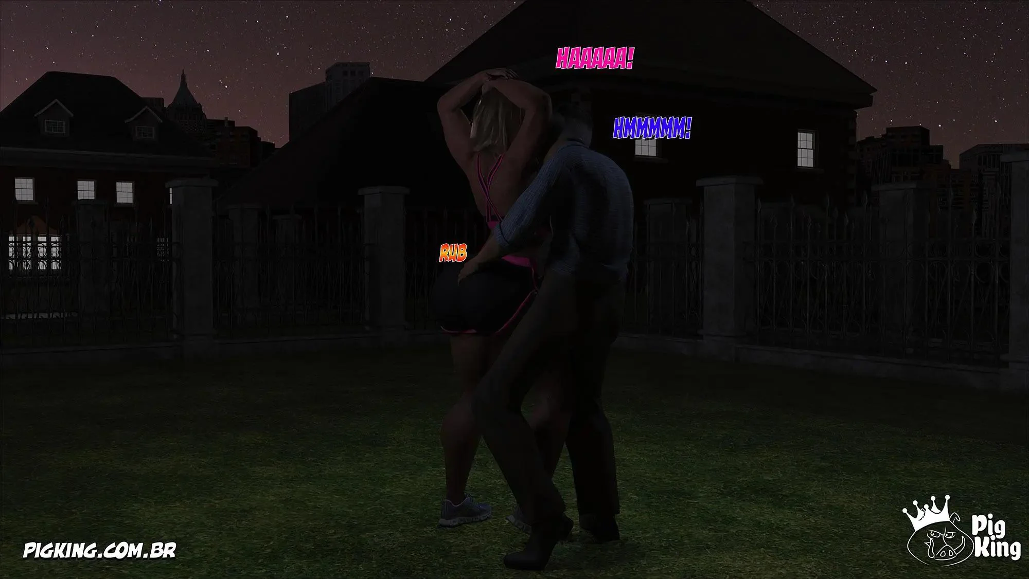 Vizinha Piranha Provoca o Velho e Descobre Fonte de Prazer em Hentai Incesto" em HQ Brasileiro