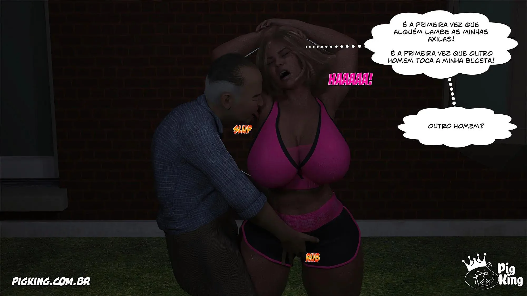 Vizinha Piranha Provoca o Velho e Descobre Fonte de Prazer em Hentai Incesto" em HQ Brasileiro