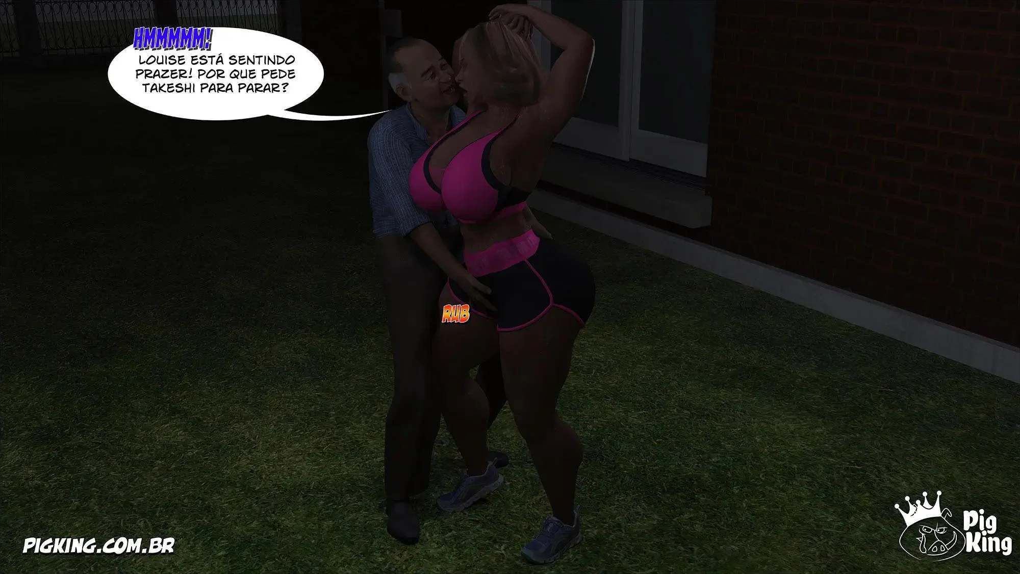 Vizinha Piranha Provoca o Velho e Descobre Fonte de Prazer em Hentai Incesto" em HQ Brasileiro