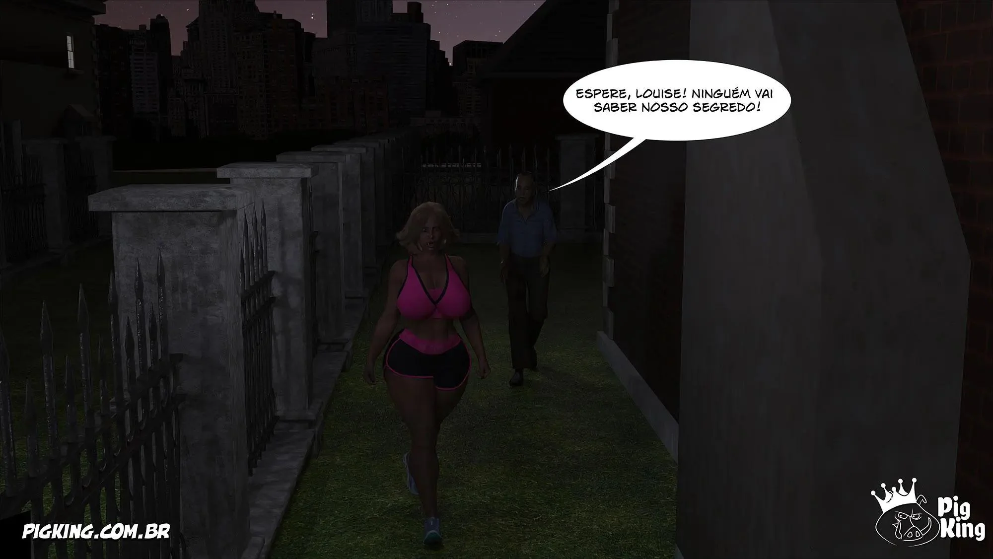 Vizinha Piranha Provoca o Velho e Descobre Fonte de Prazer em Hentai Incesto" em HQ Brasileiro