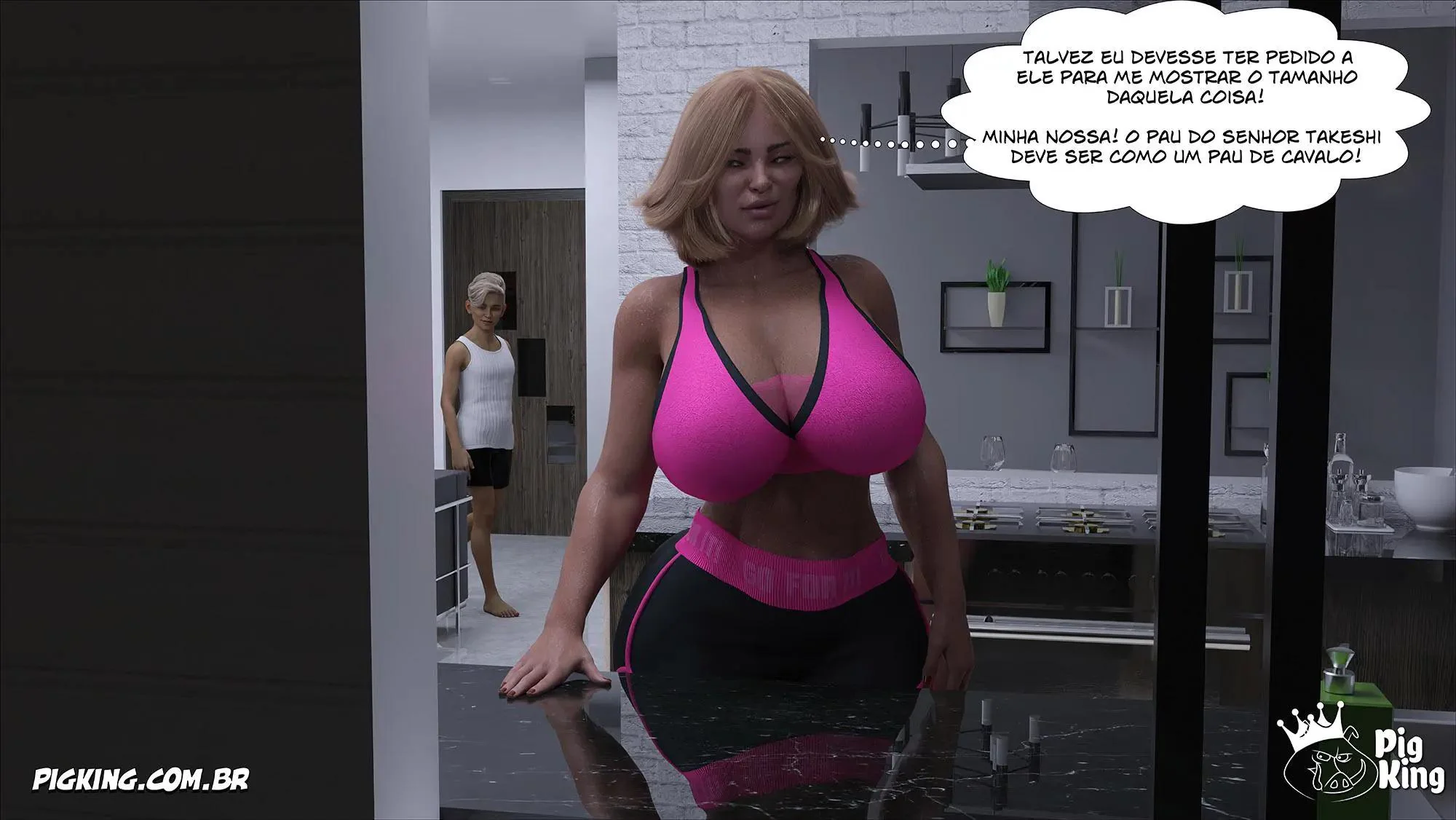 Vizinha Piranha Provoca o Velho e Descobre Fonte de Prazer em Hentai Incesto" em HQ Brasileiro