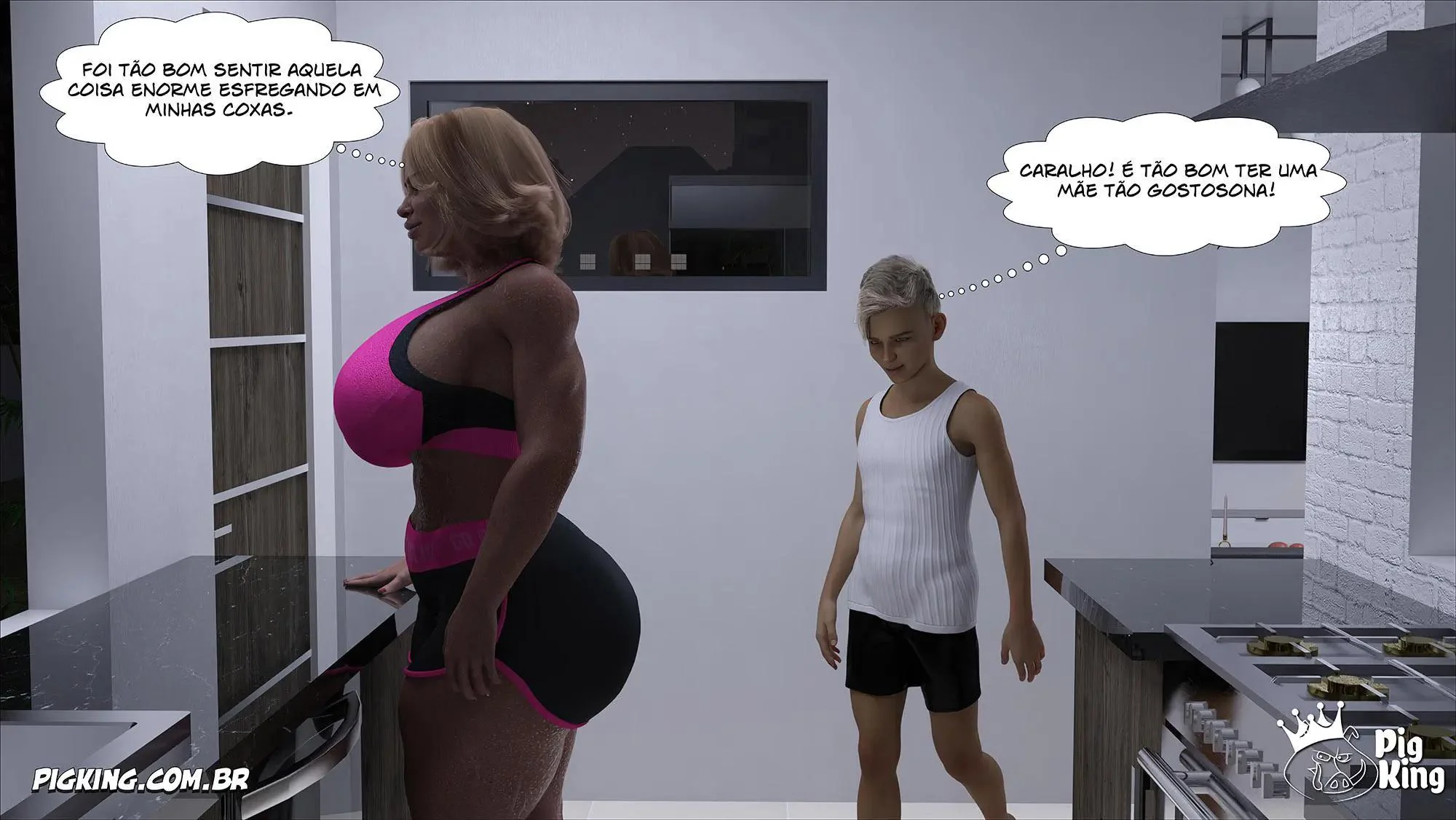 Vizinha Piranha Provoca o Velho e Descobre Fonte de Prazer em Hentai Incesto" em HQ Brasileiro